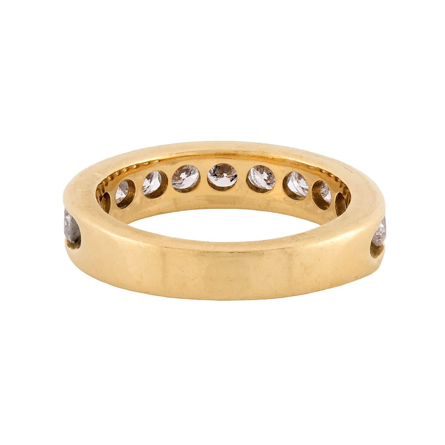 Estate 14k Diamond Half Band