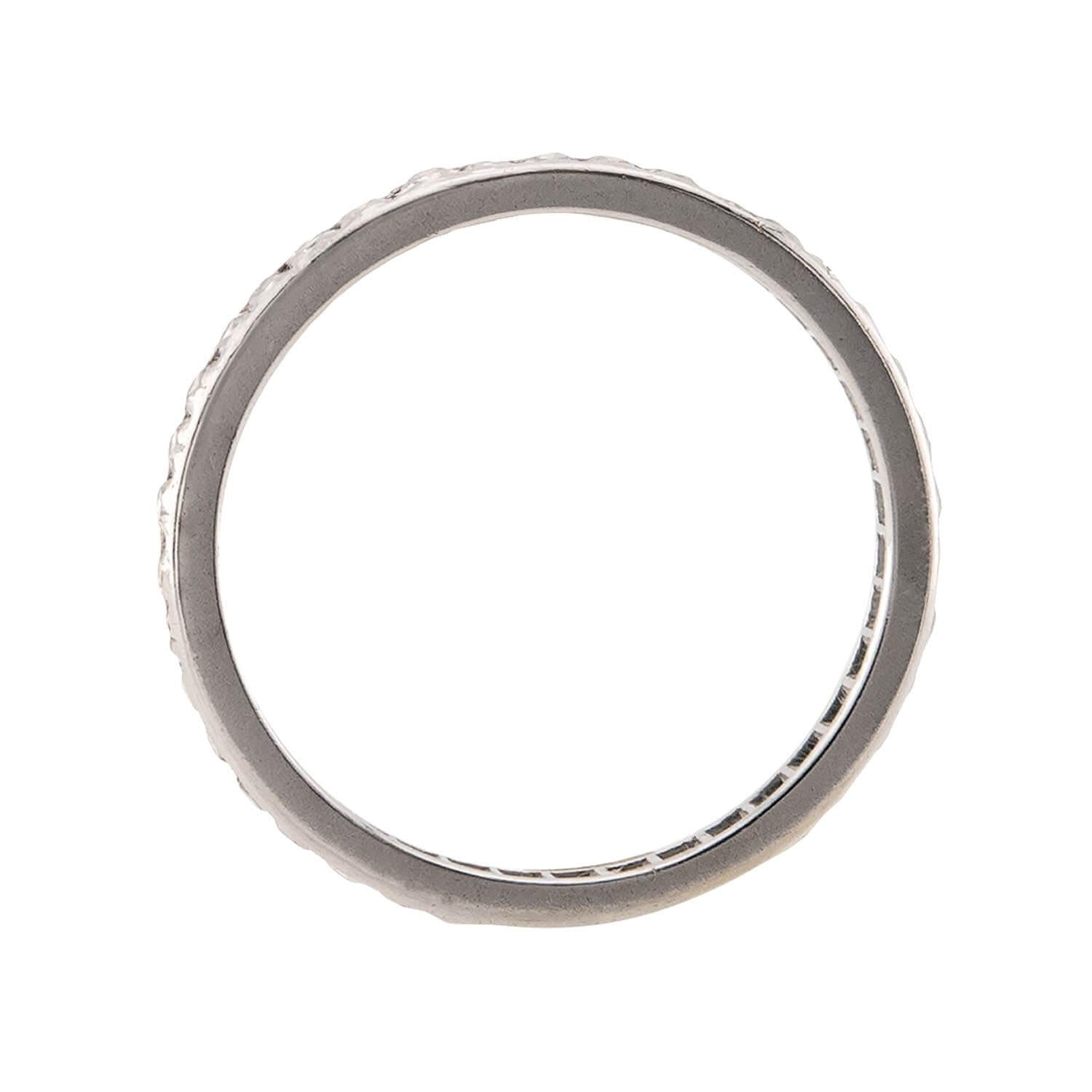 Art Deco Platinum Diamond Eternity Band