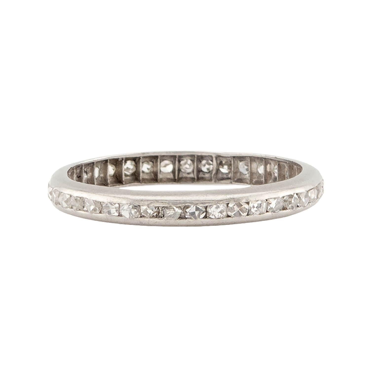 Edwardian Platinum Diamond Eternity Band