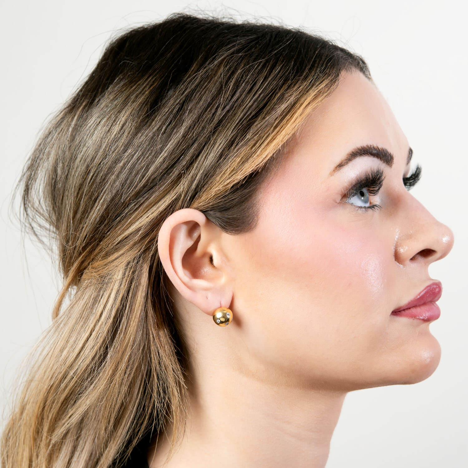 TIFFANY & CO. Estate 18k/Platinum Diamond "Etoile" Earrings