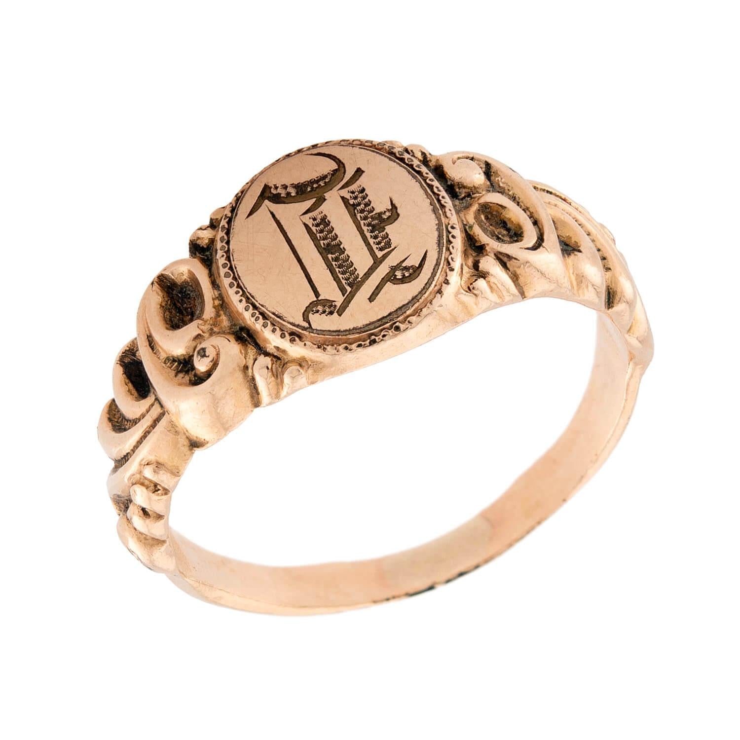Victorian 14k Signet Ring