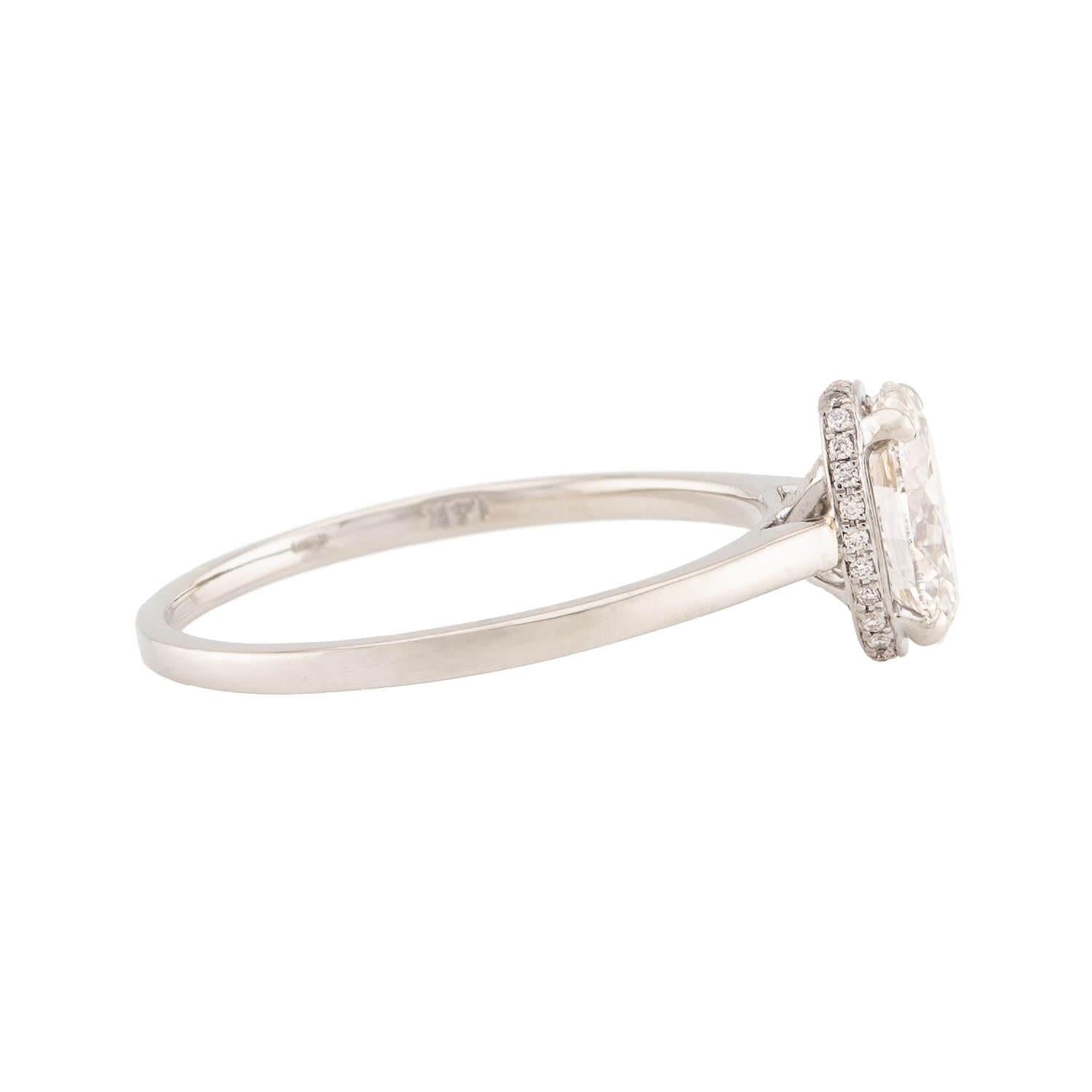 Estate 14k Diamond Engagement Ring 1.22ct