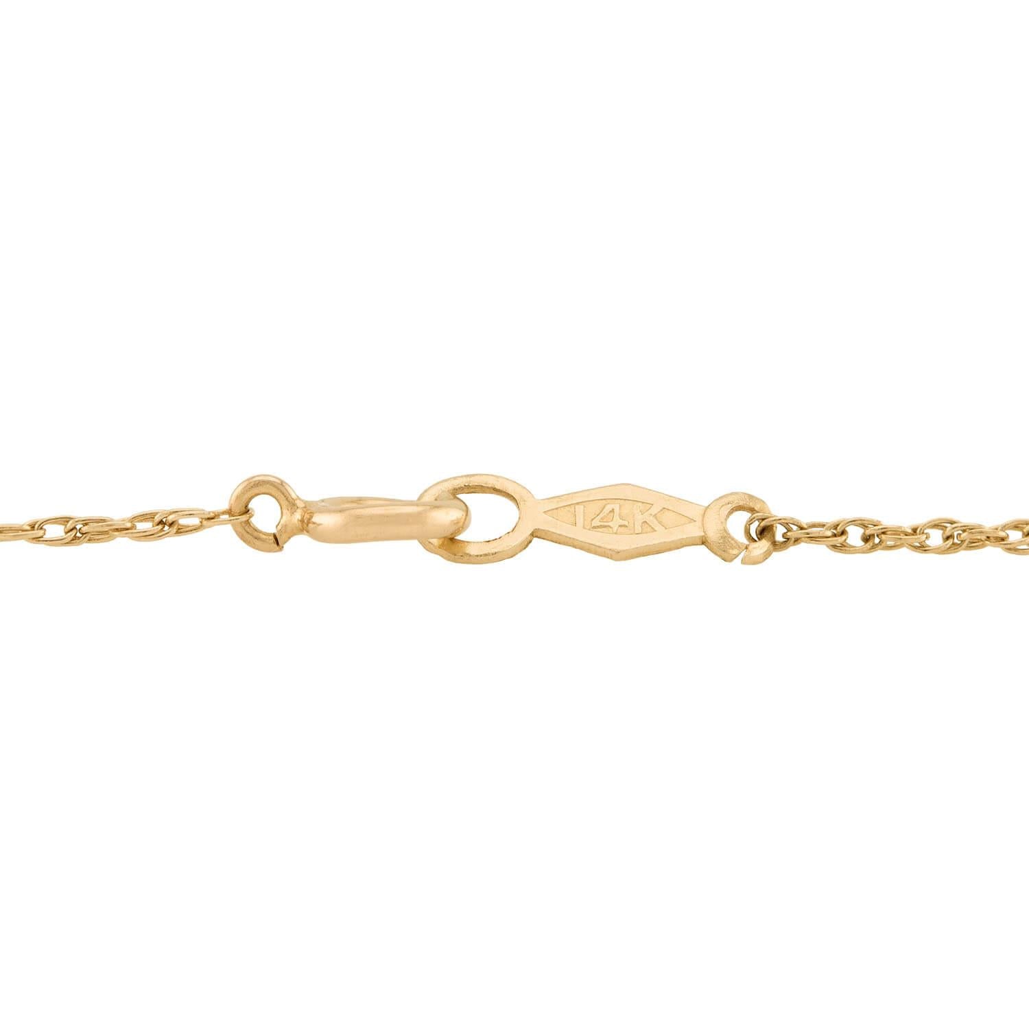 Victorian 14k Diamond Briolette Pendant Necklace
