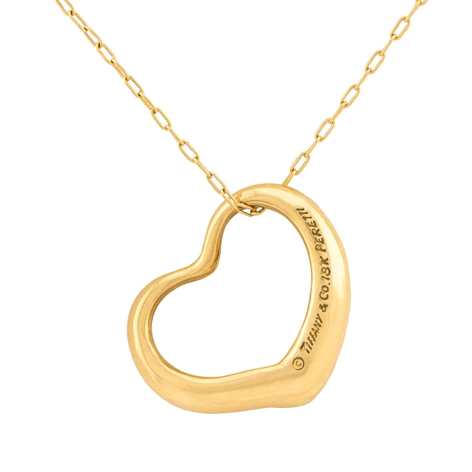 ELSA PERETTI FOR TIFFANY & CO. 18k Open Heart Pendant Necklace