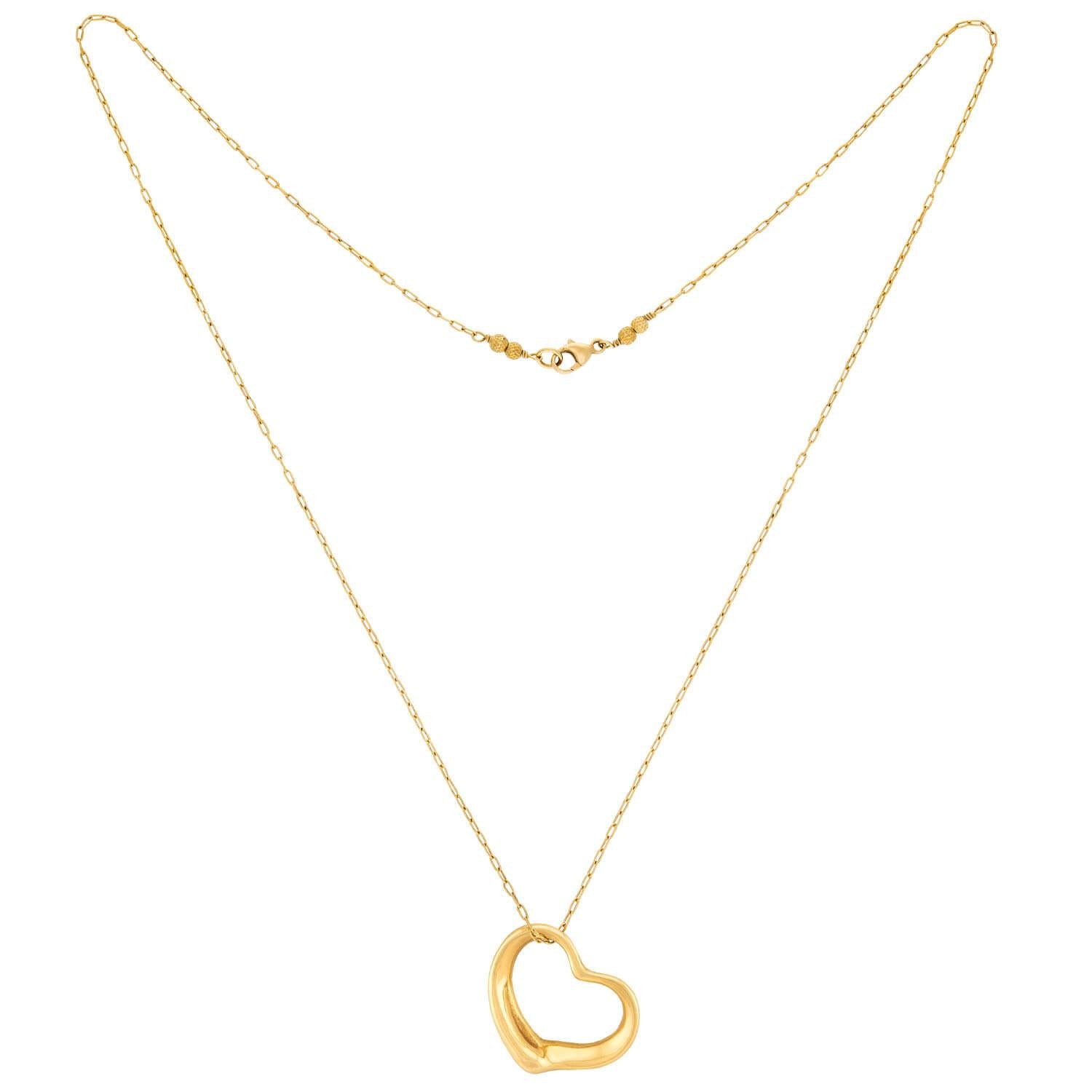 ELSA PERETTI FOR TIFFANY & CO. 18k Open Heart Pendant Necklace