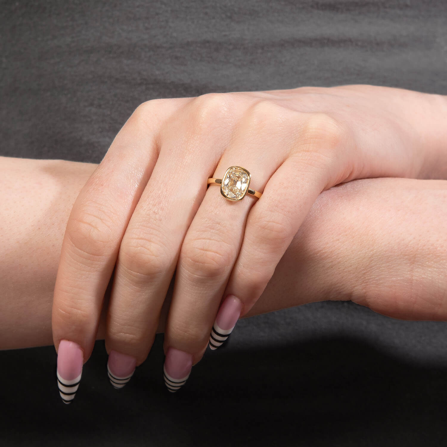 Estate 18k GIA Diamond Engagement Ring 2.01ct