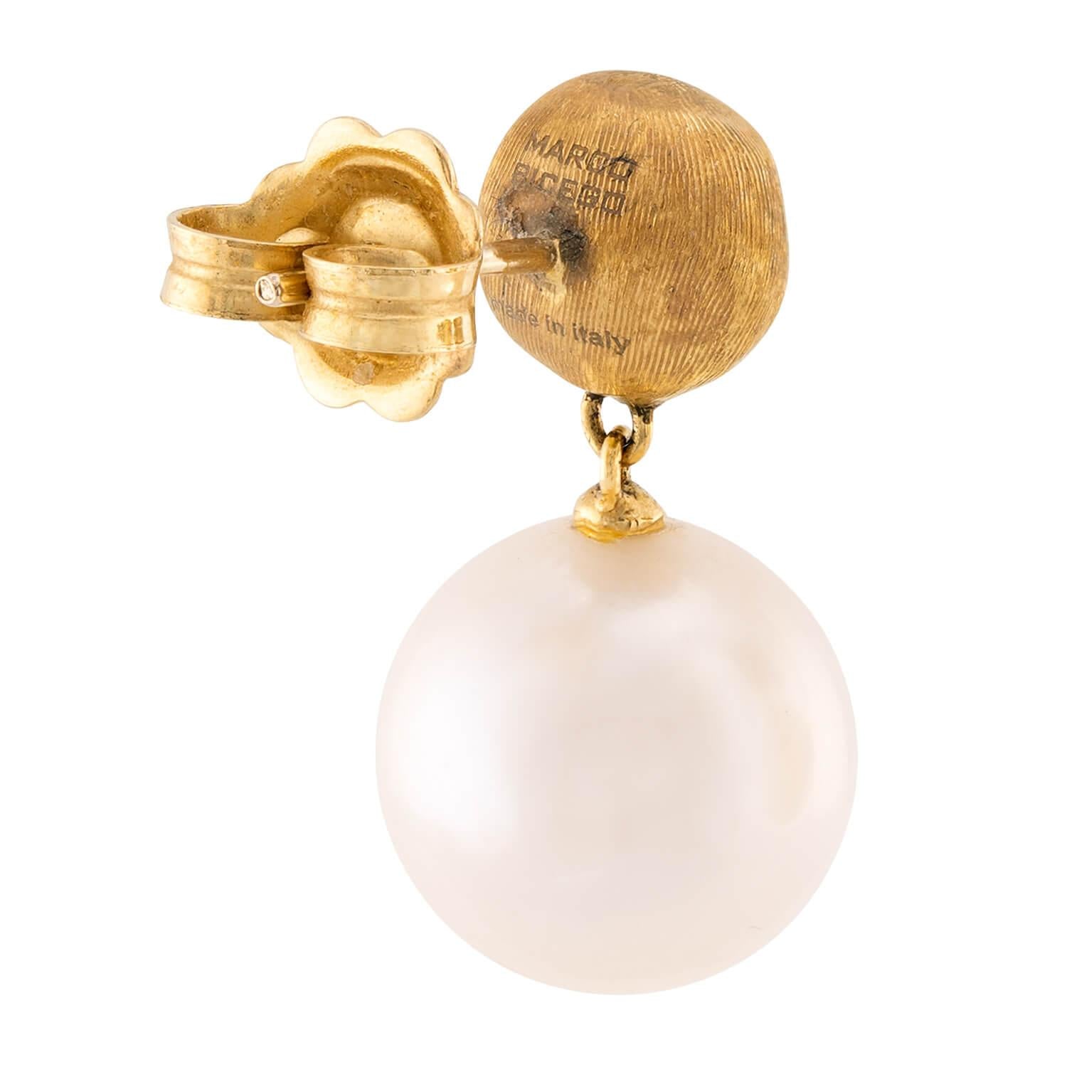 MARCO BICEGO Estate Italian 18k Pearl Earrings