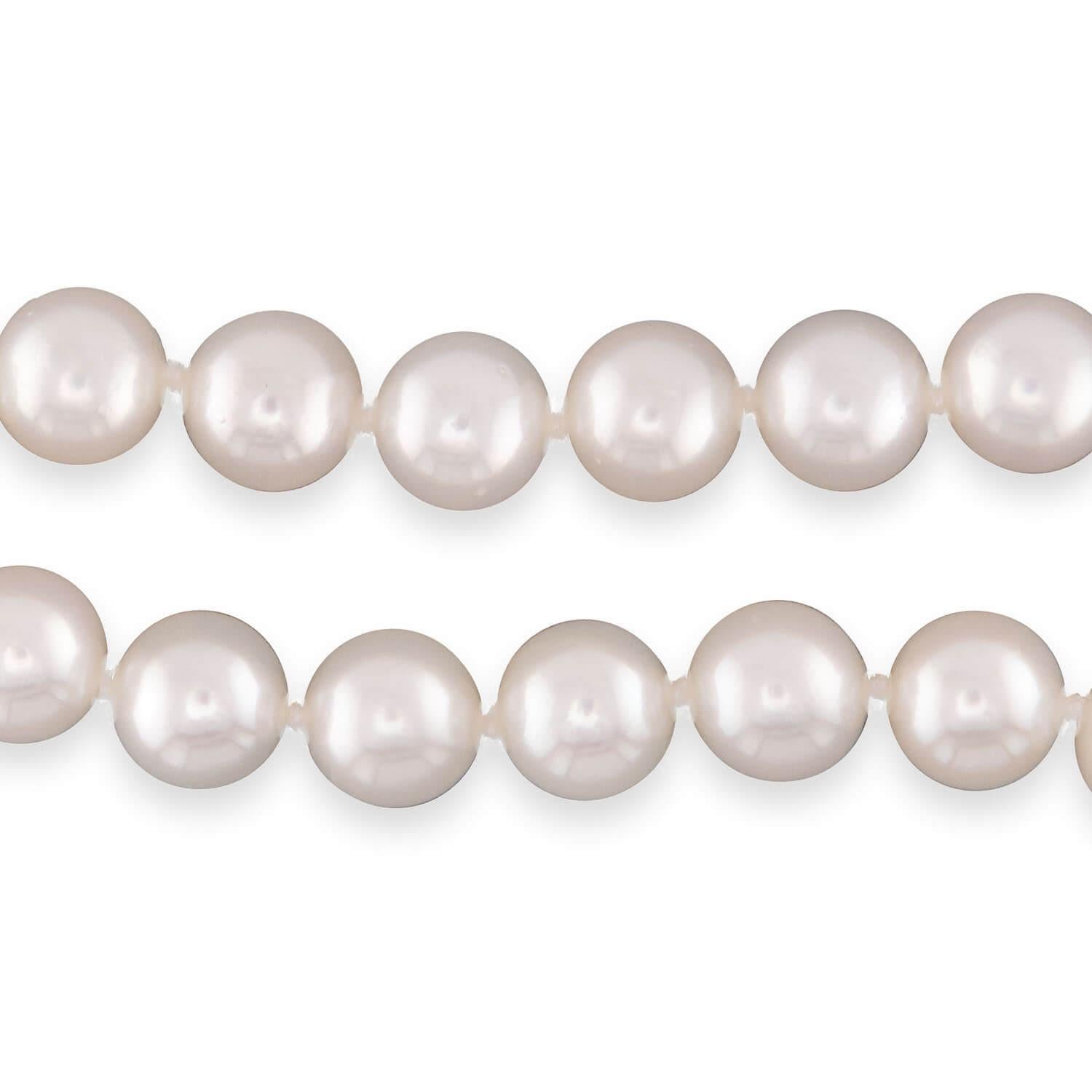 MIKIMOTO Estate Japanese 18k Pearl Necklace