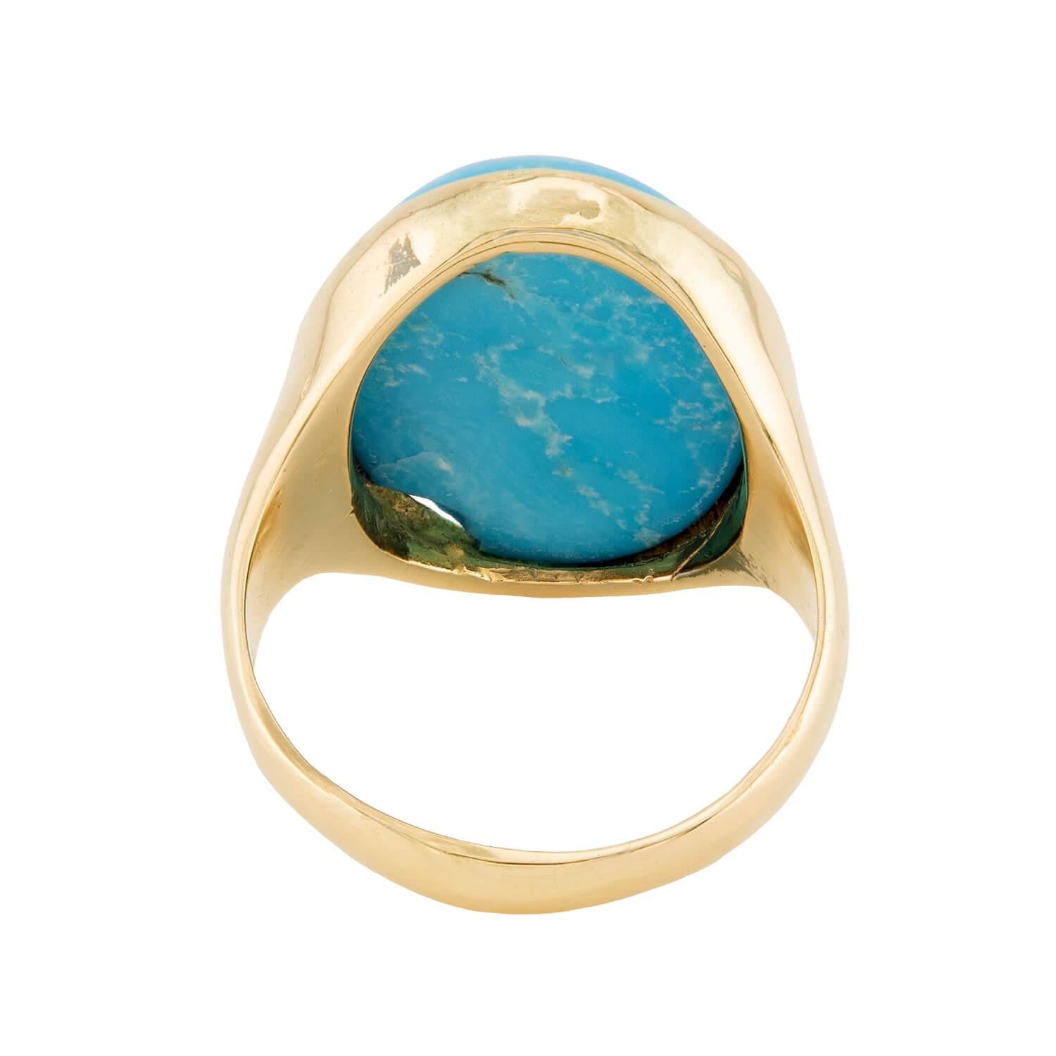 Victorian 10k Turquoise Ring
