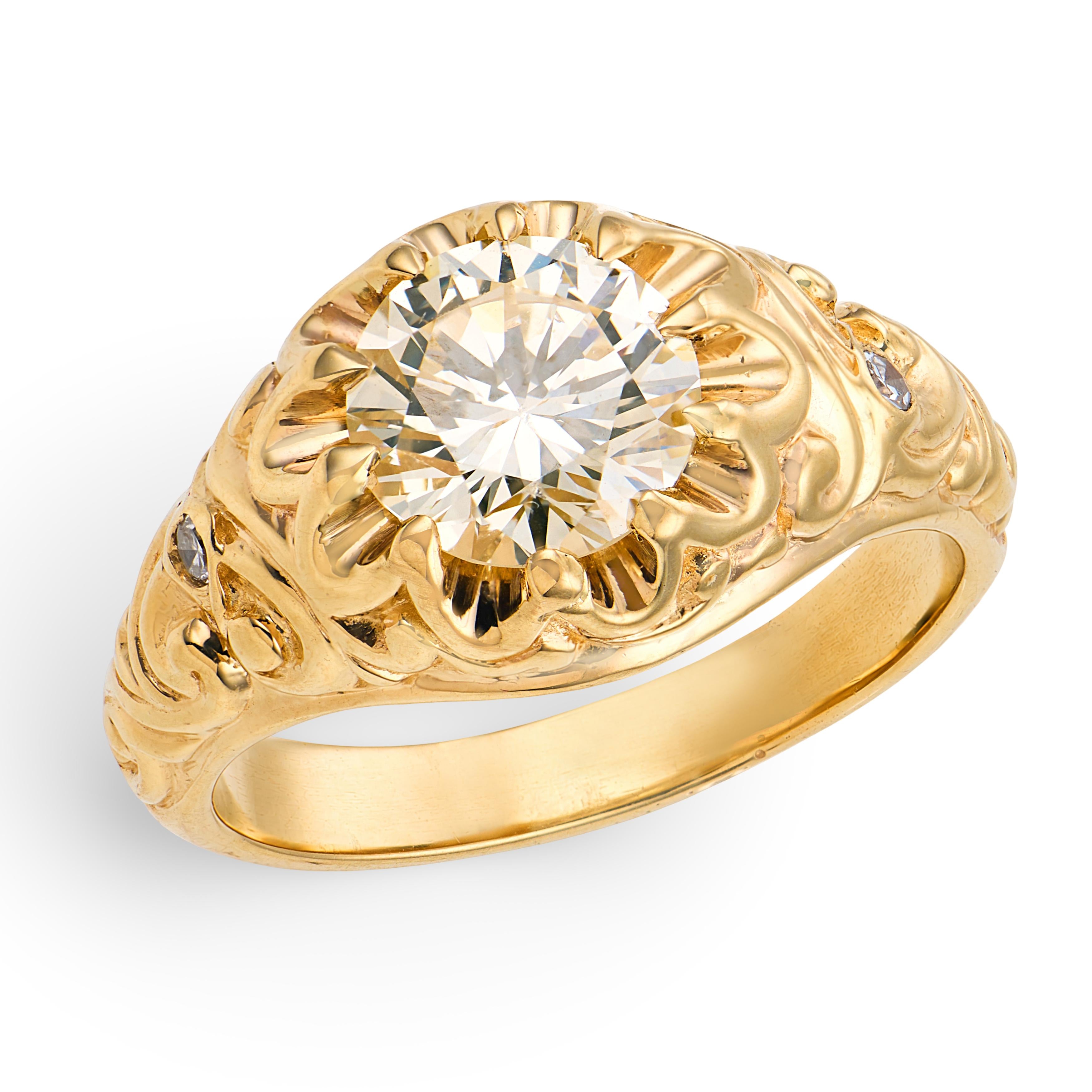 Estate 14k Diamond Engagement Ring 1.65ct
