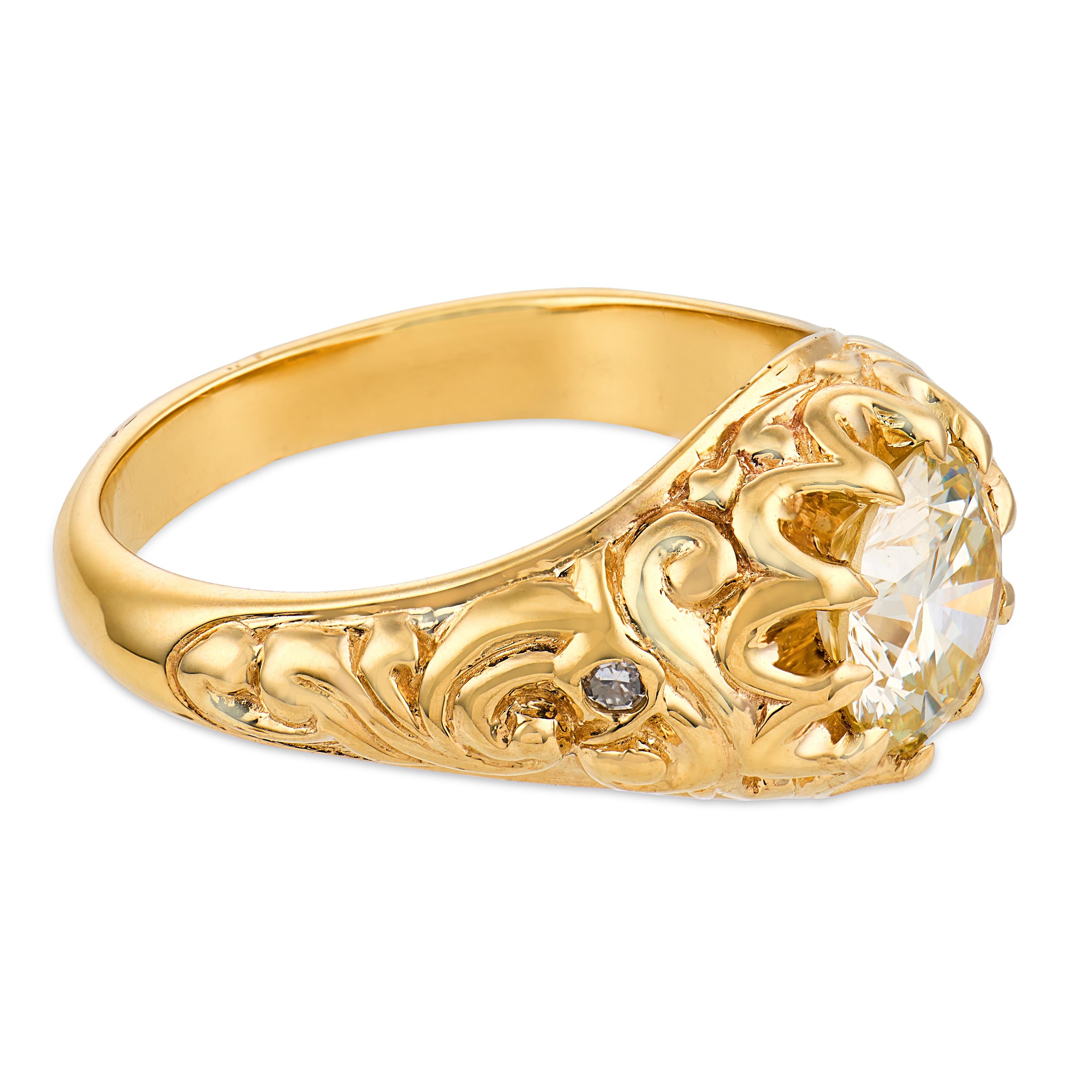 Estate 14k Diamond Engagement Ring 1.65ct