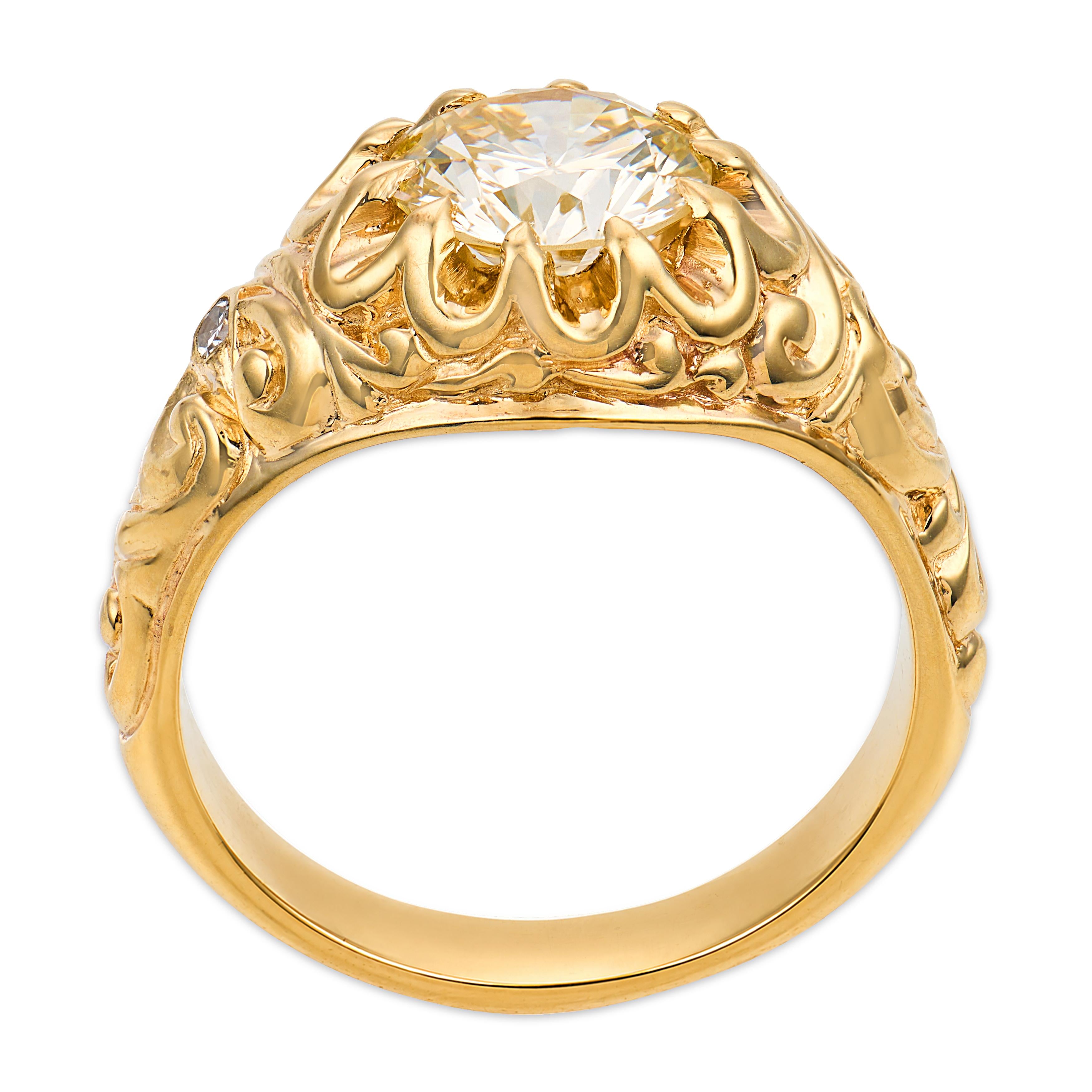 Estate 14k Diamond Engagement Ring 1.65ct