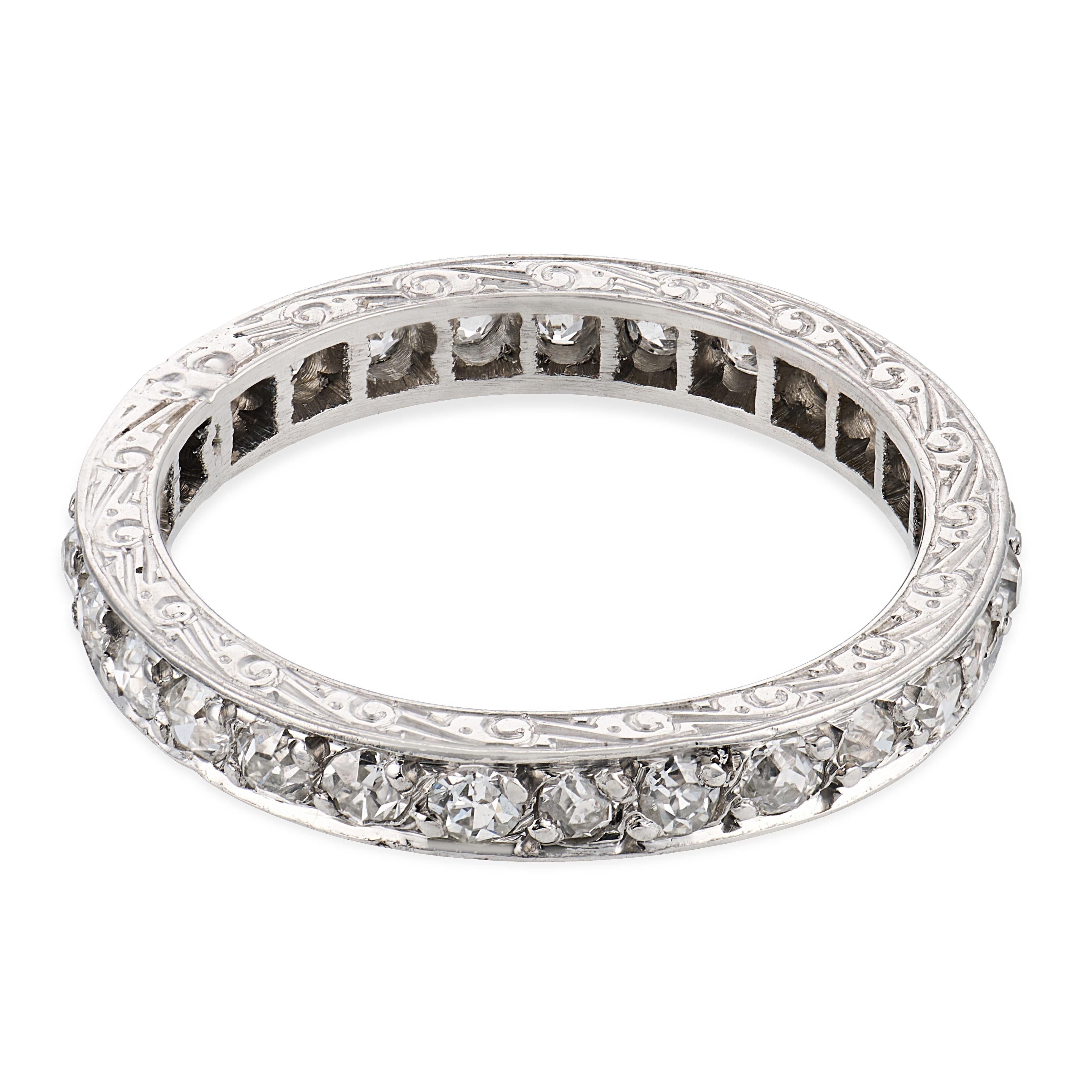 Edwardian Platinum Diamond Eternity Band