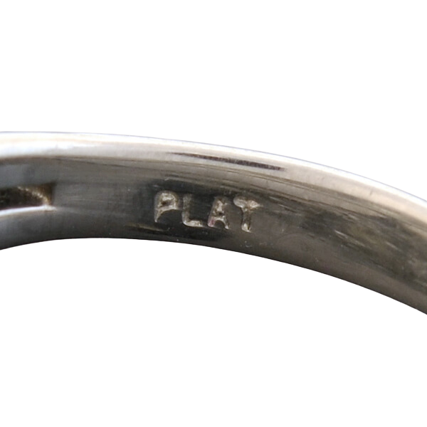 Art Deco Style Platinum Diamond Engagement Ring 1.85ct