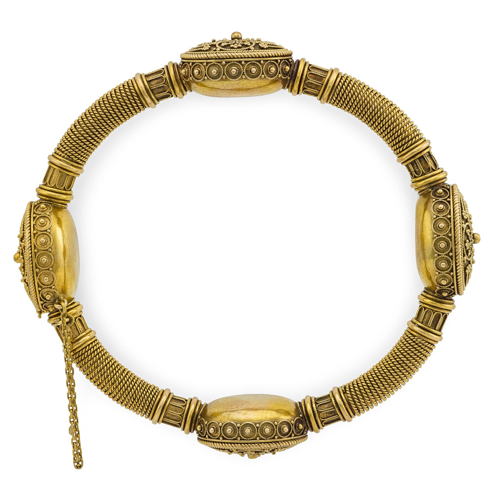 Victorian 15k Etruscan Bangle