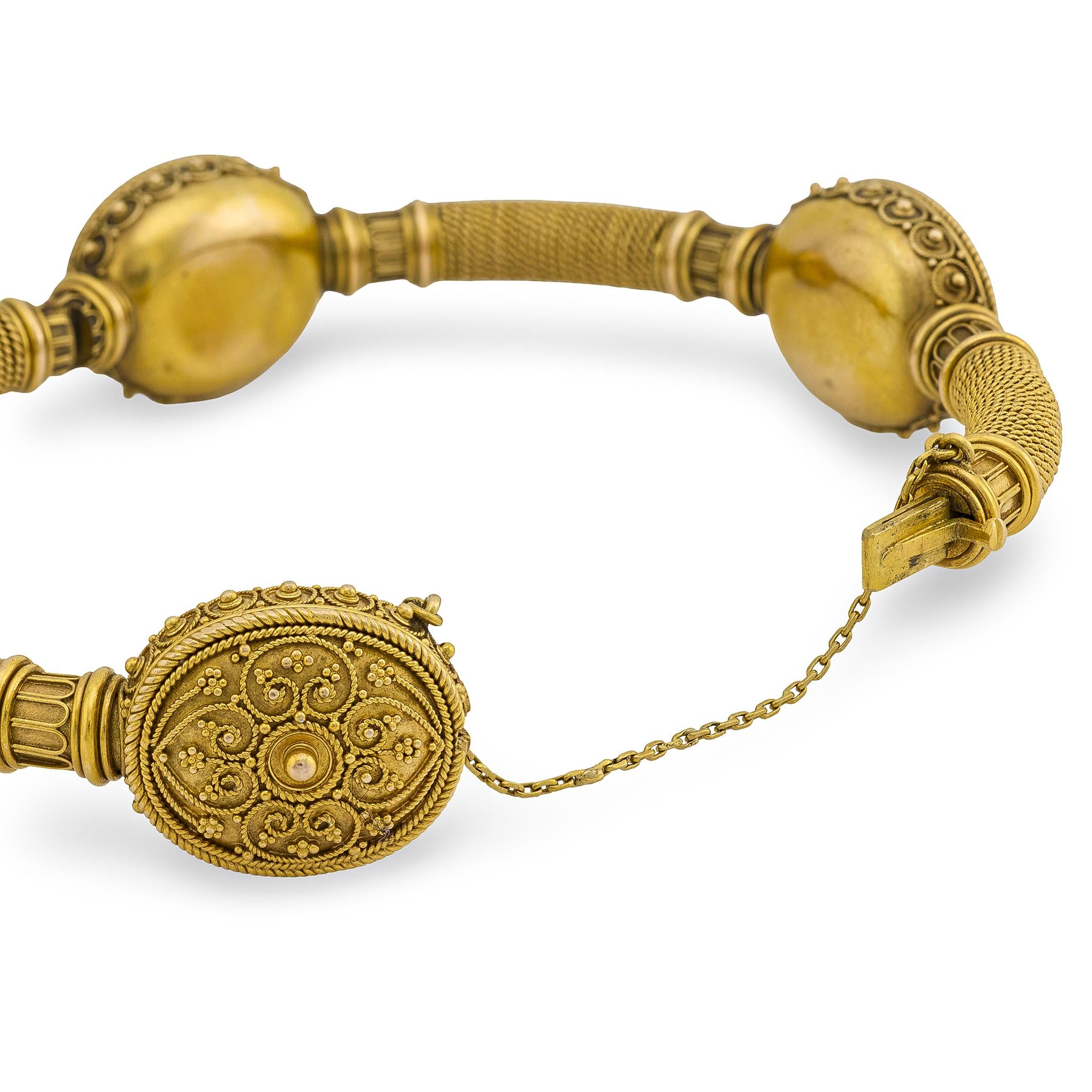 Victorian 15k Etruscan Bangle