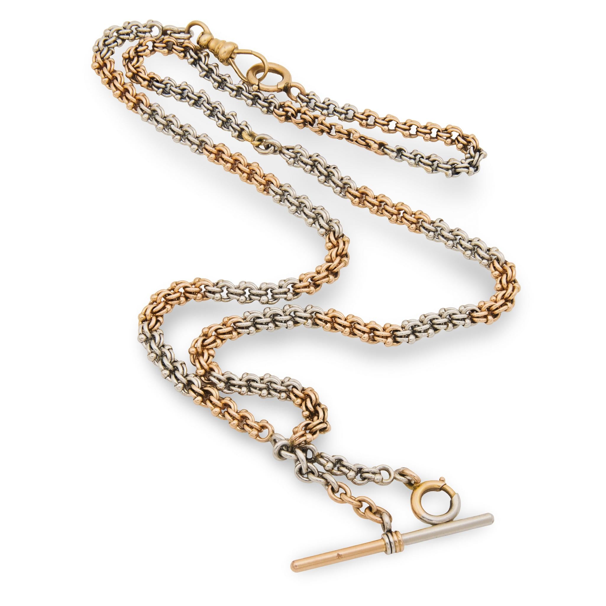 Edwardian 14k & Platinum Chain Necklace