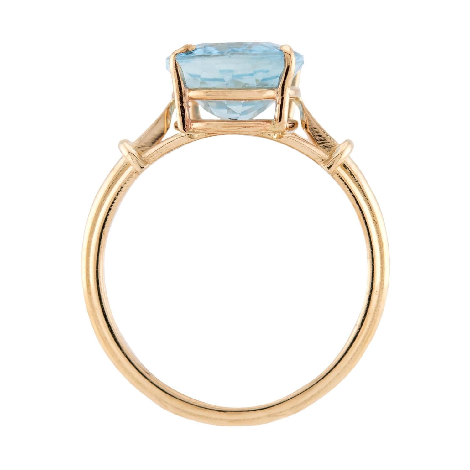 Estate 14k Aqua Ring