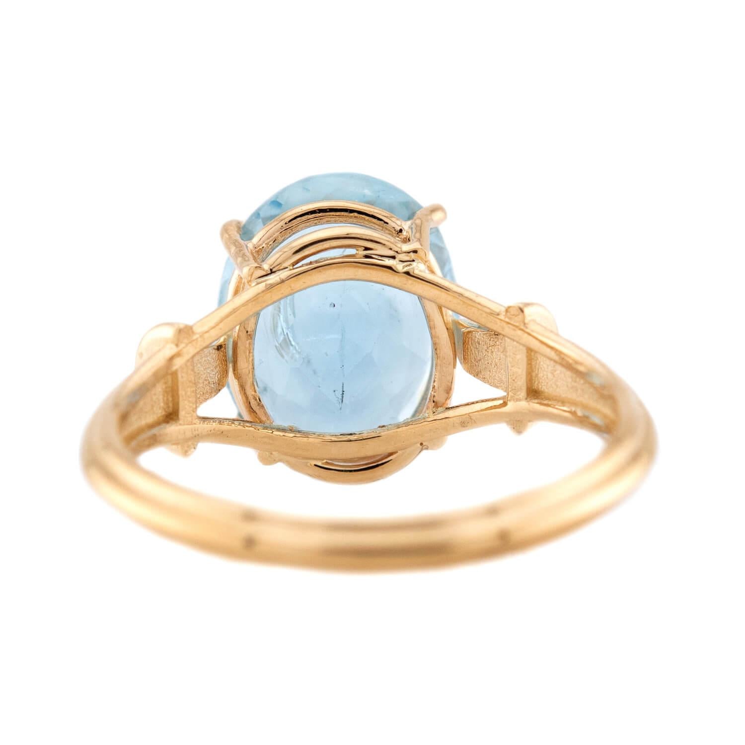 Estate 14k Aqua Ring