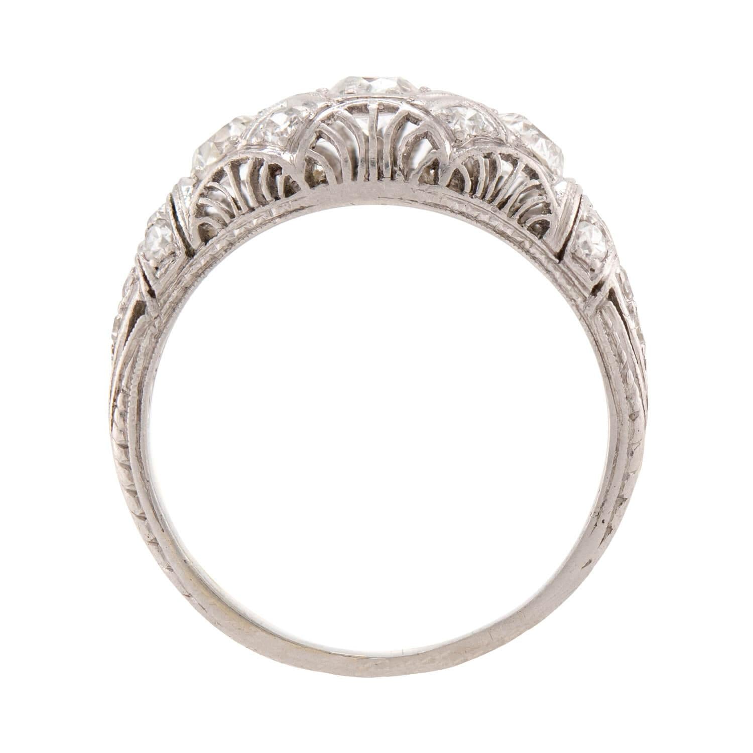 Art Deco Platinum Diamond Ring