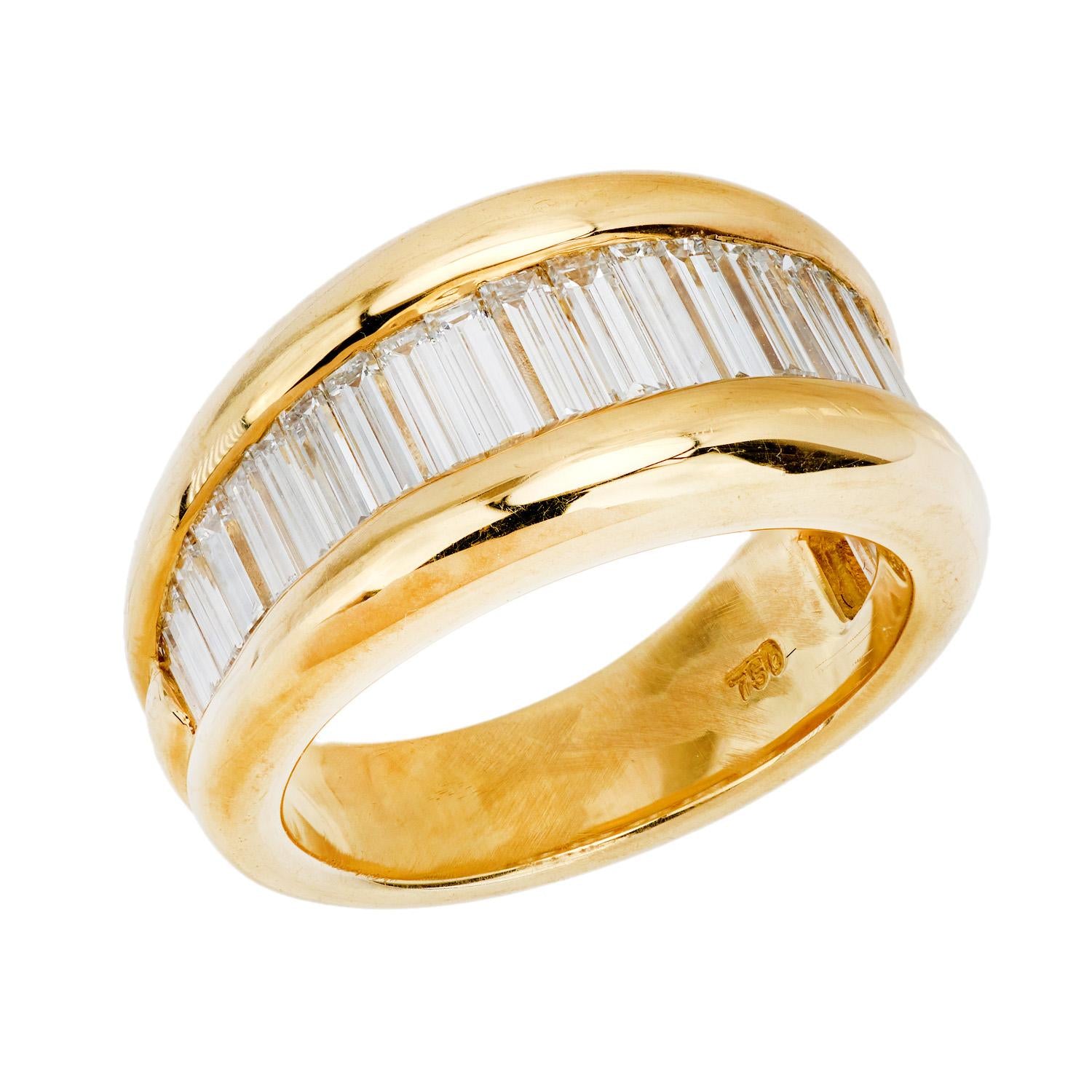 Estate 18k Diamond Half Band