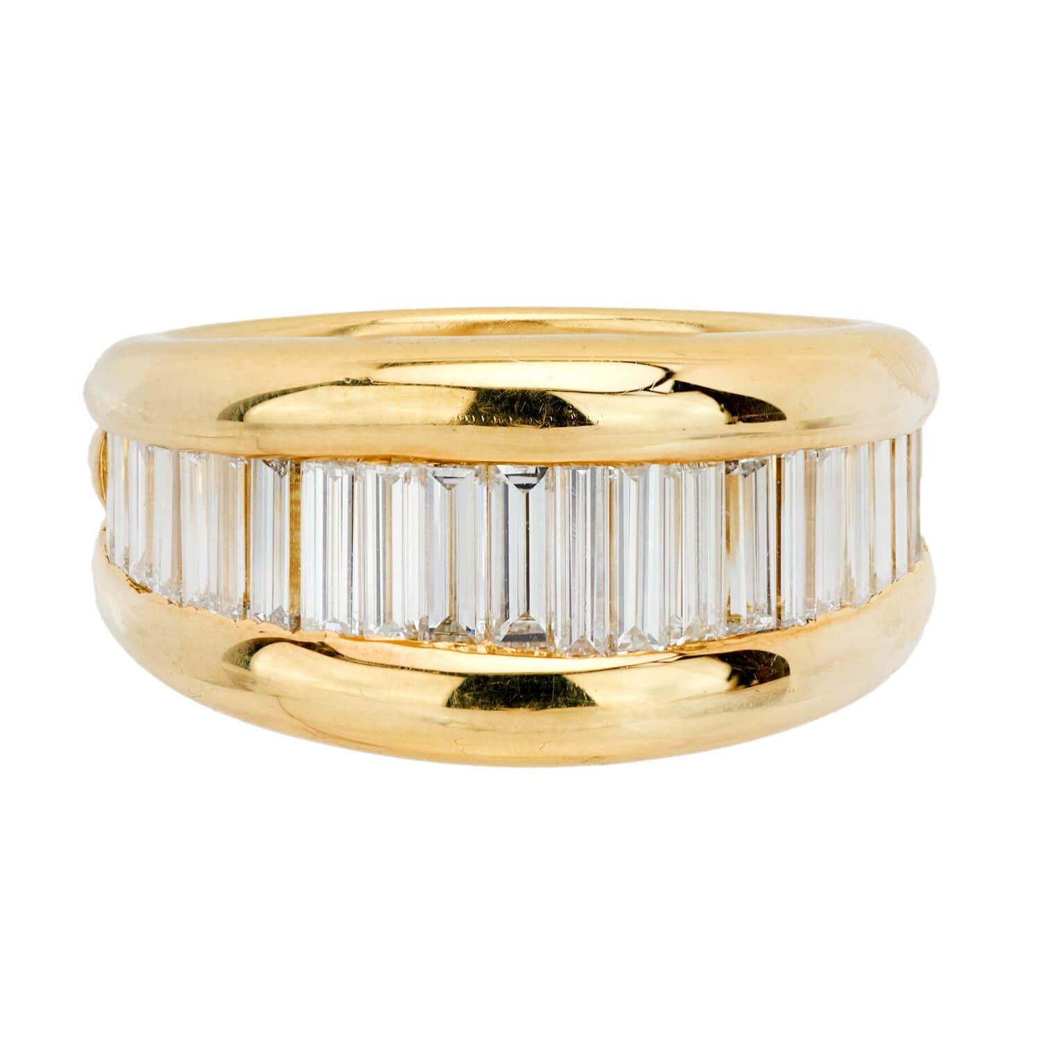 Estate 18k Diamond Half Band