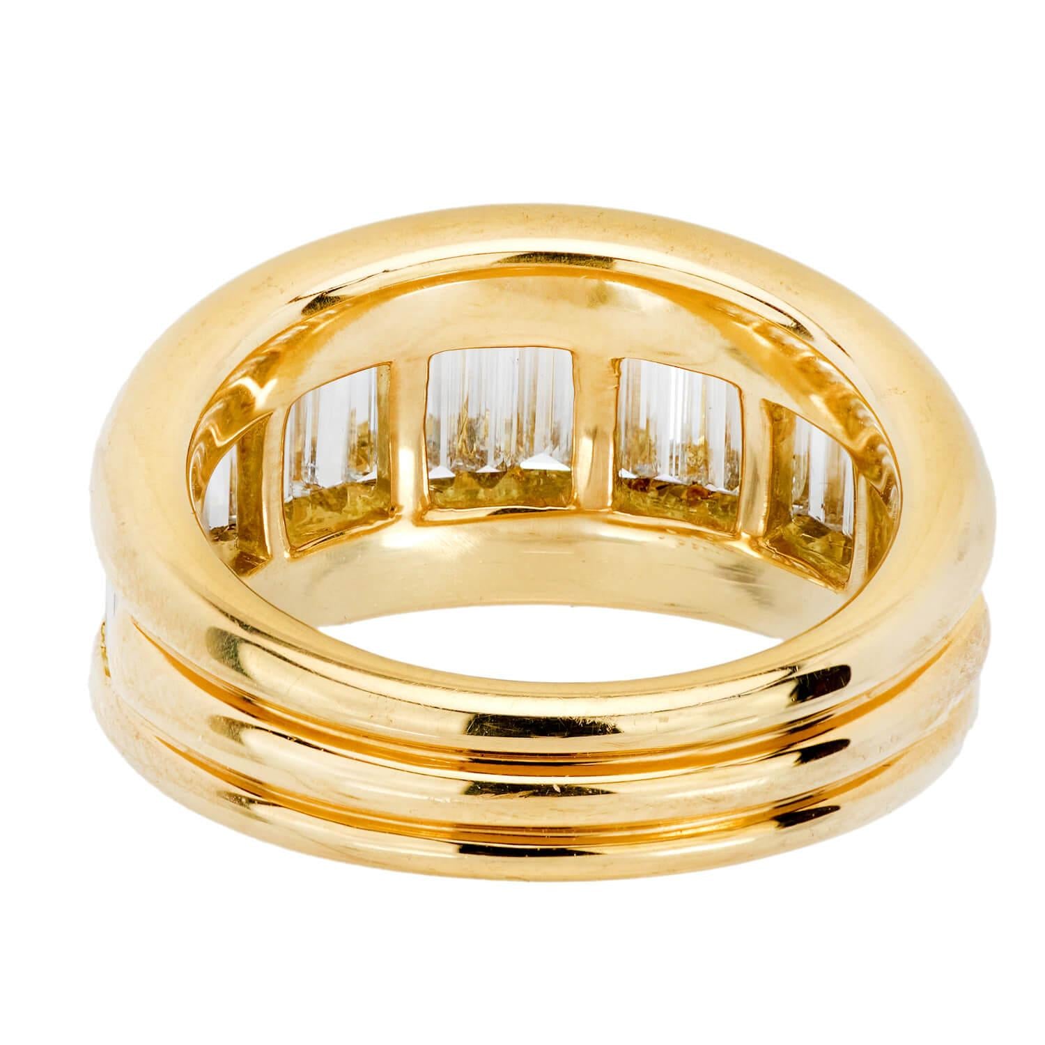 Estate 18k Diamond Half Band