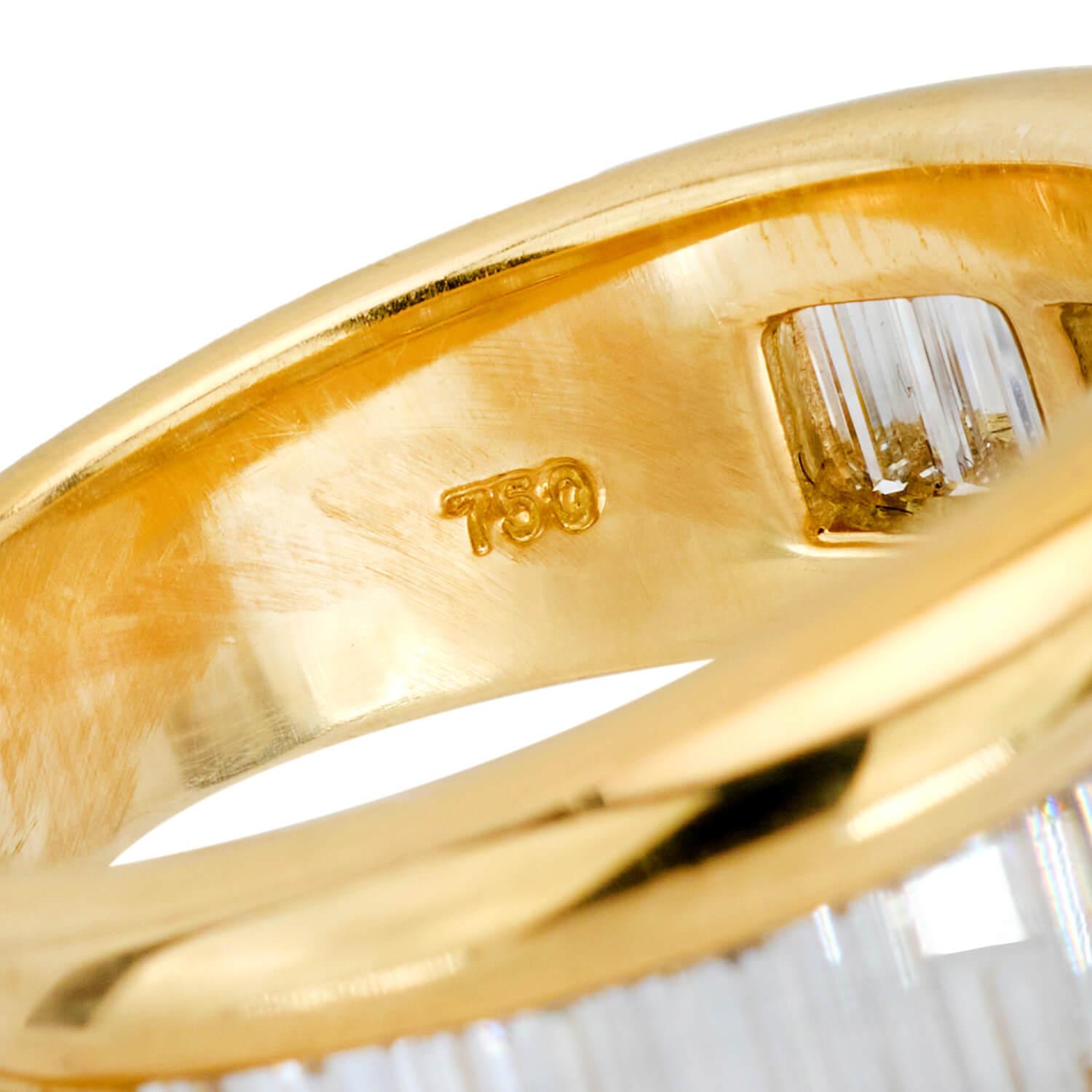 Estate 18k Diamond Half Band