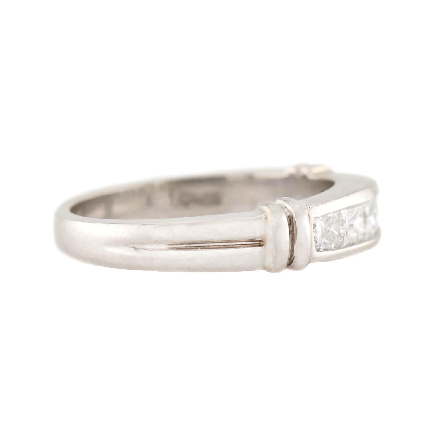 SCOTT KAY Estate Platinum Diamond Half Band