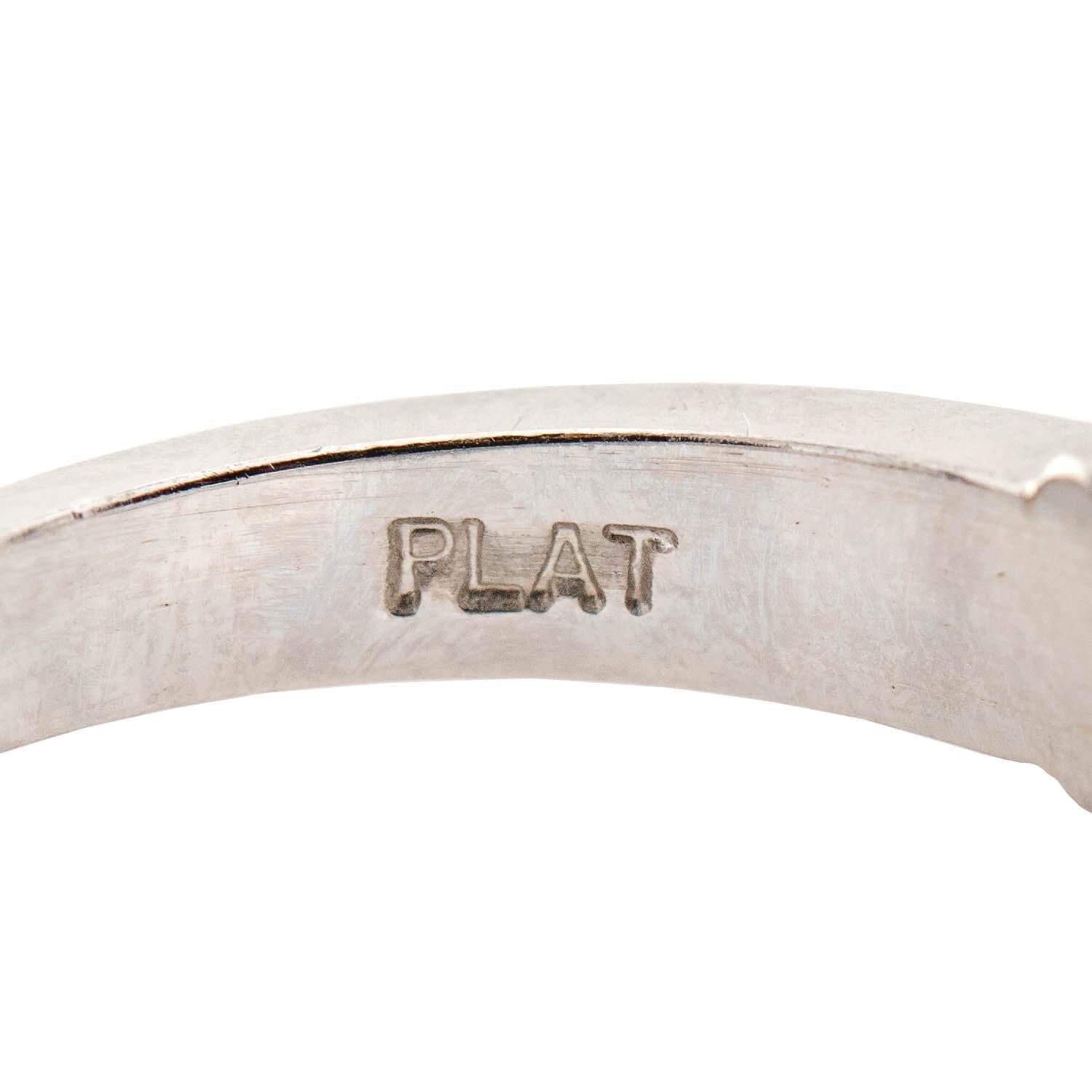 SCOTT KAY Estate Platinum Diamond Half Band