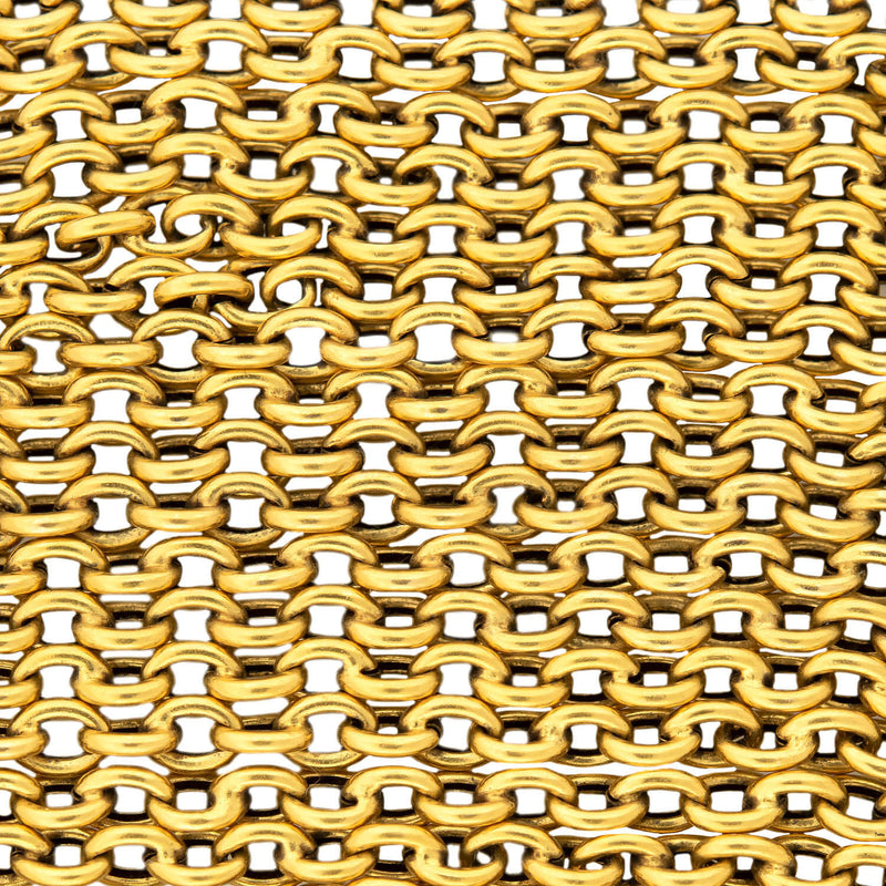 Art Nouveau 18k Gold Cable Chain 62"