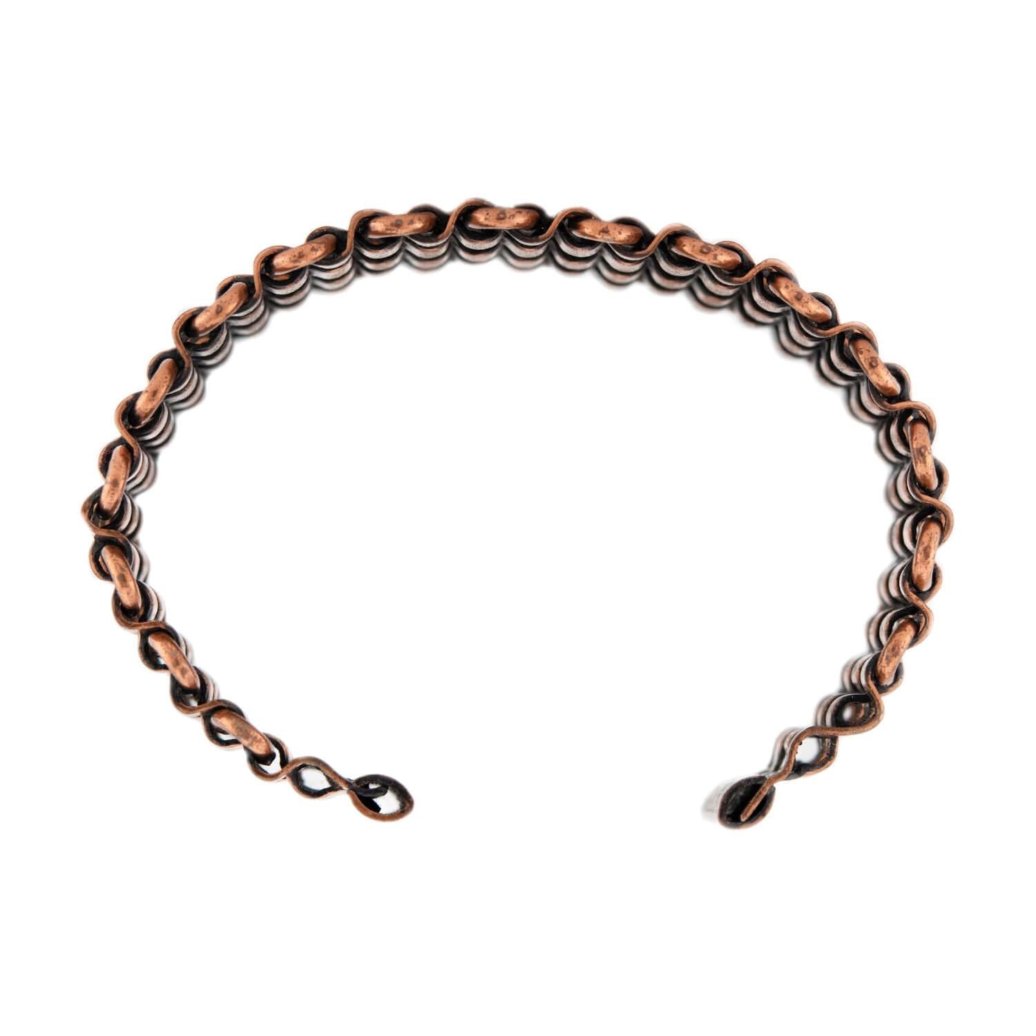 RENOIR Vintage Copper Basket Weave Cuff Bracelet