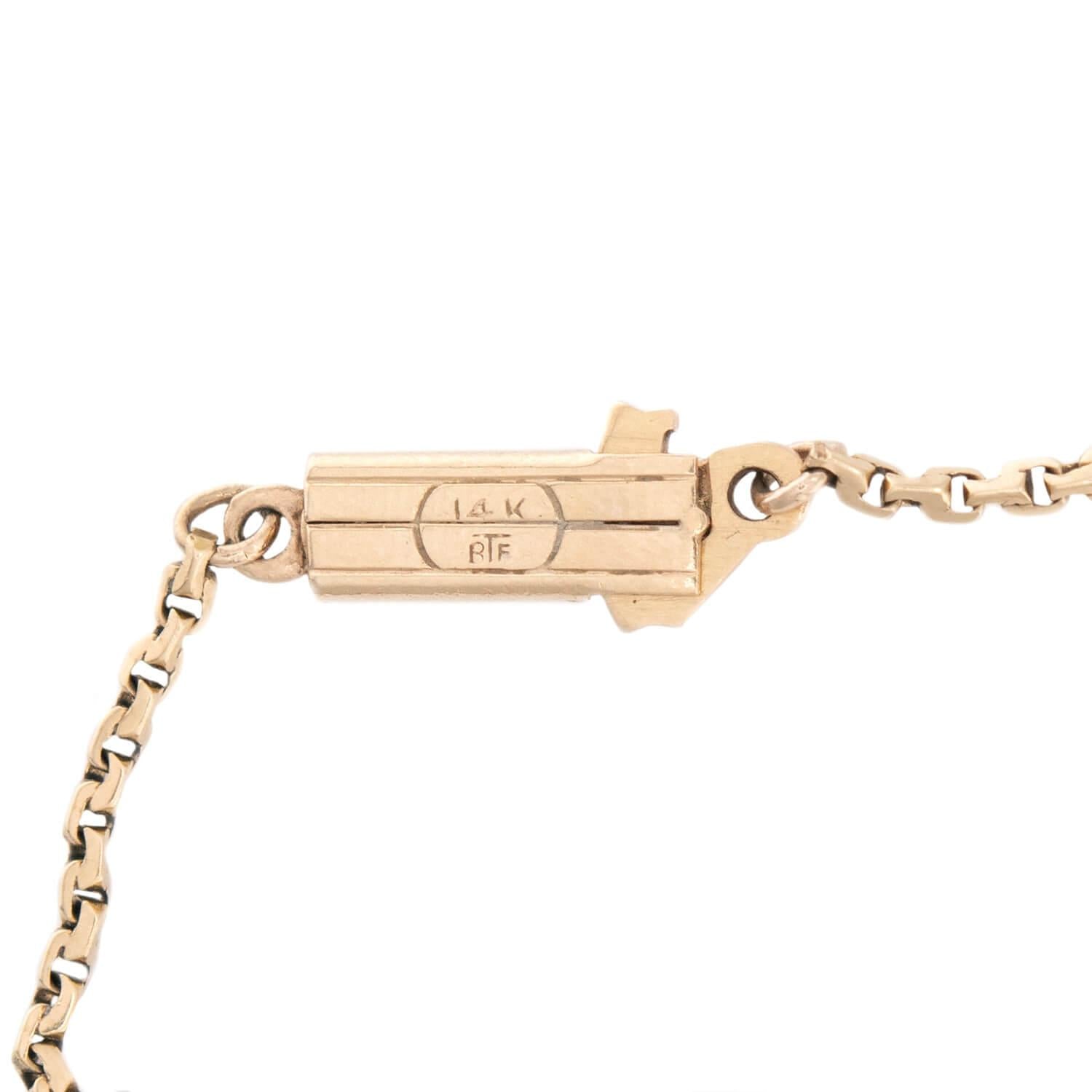 Victorian 18k Coral Figa Charm Pendant Necklace