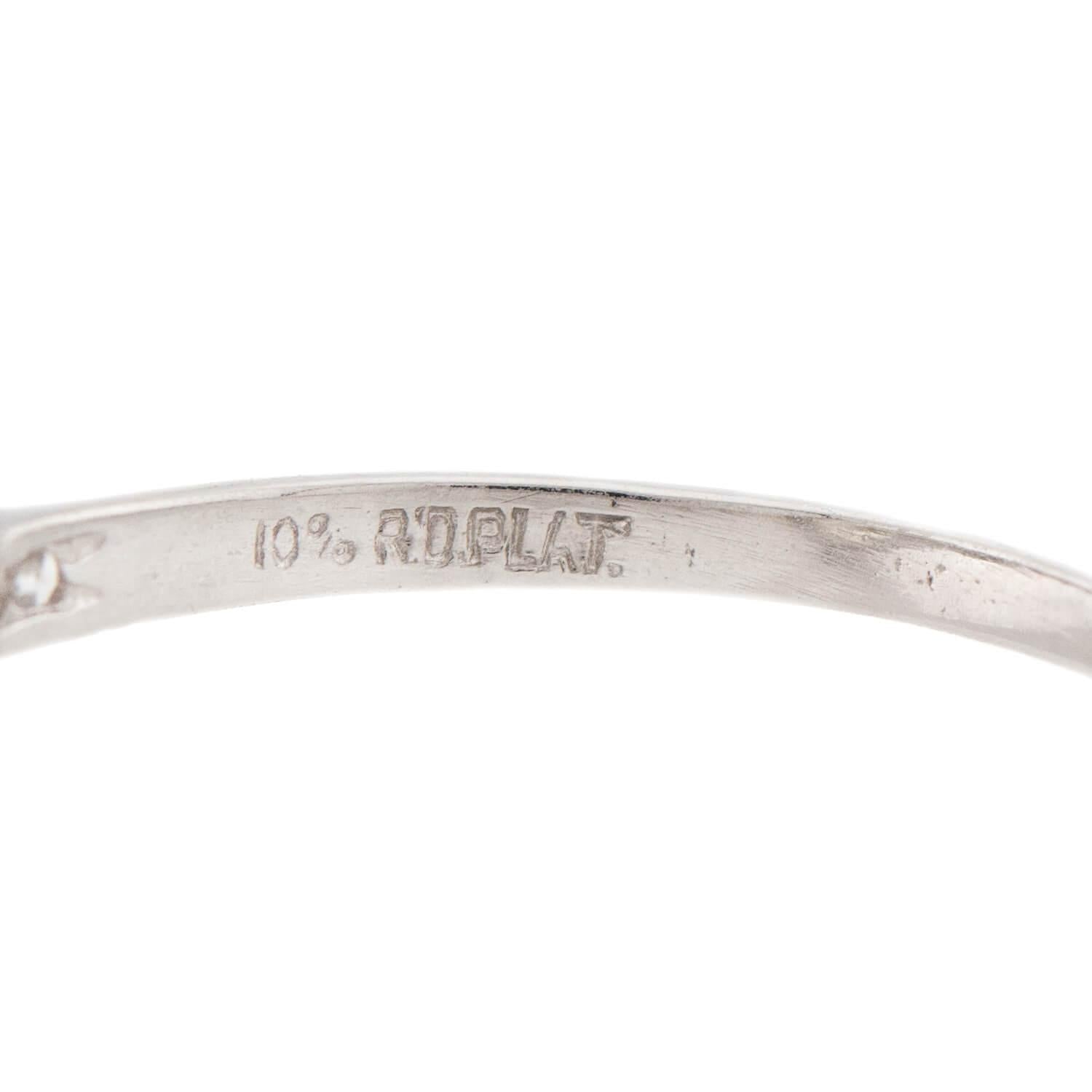 Art Deco Platinum Diamond Engagement Ring 2.02ct