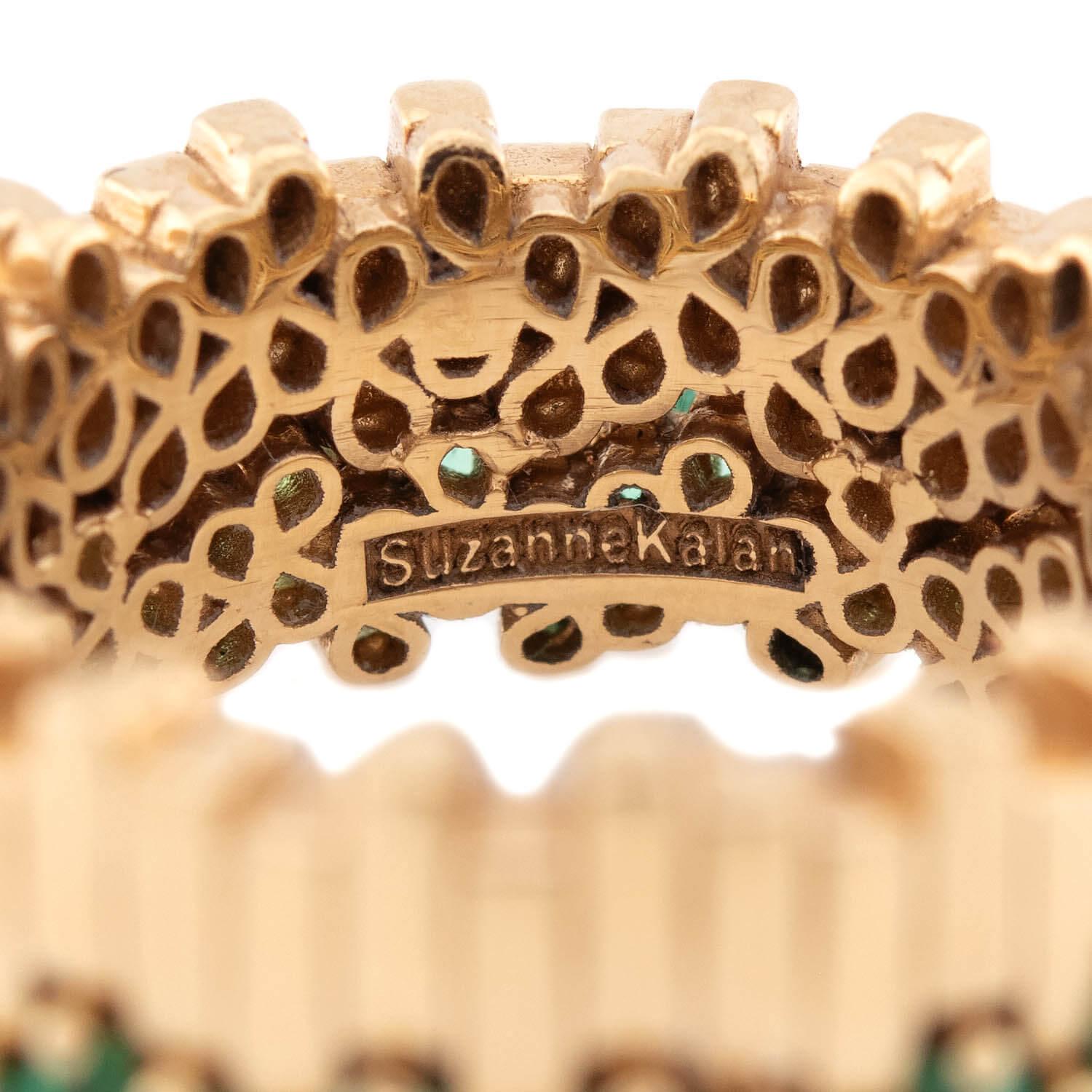 SUZANNE KALAN 18k Emerald Band