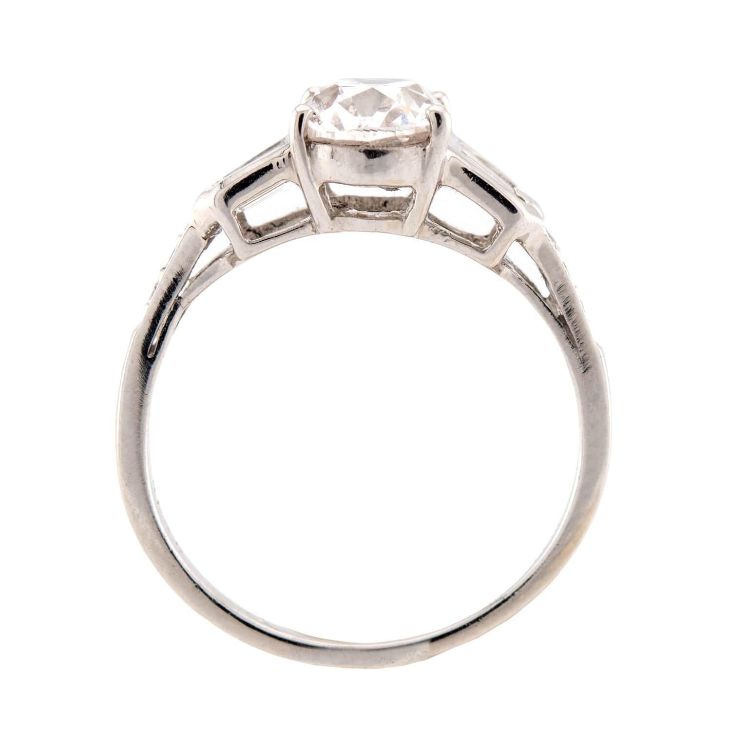 SOPHIA D Estate Platinum GIA Diamond Engagement Ring 1.58ct