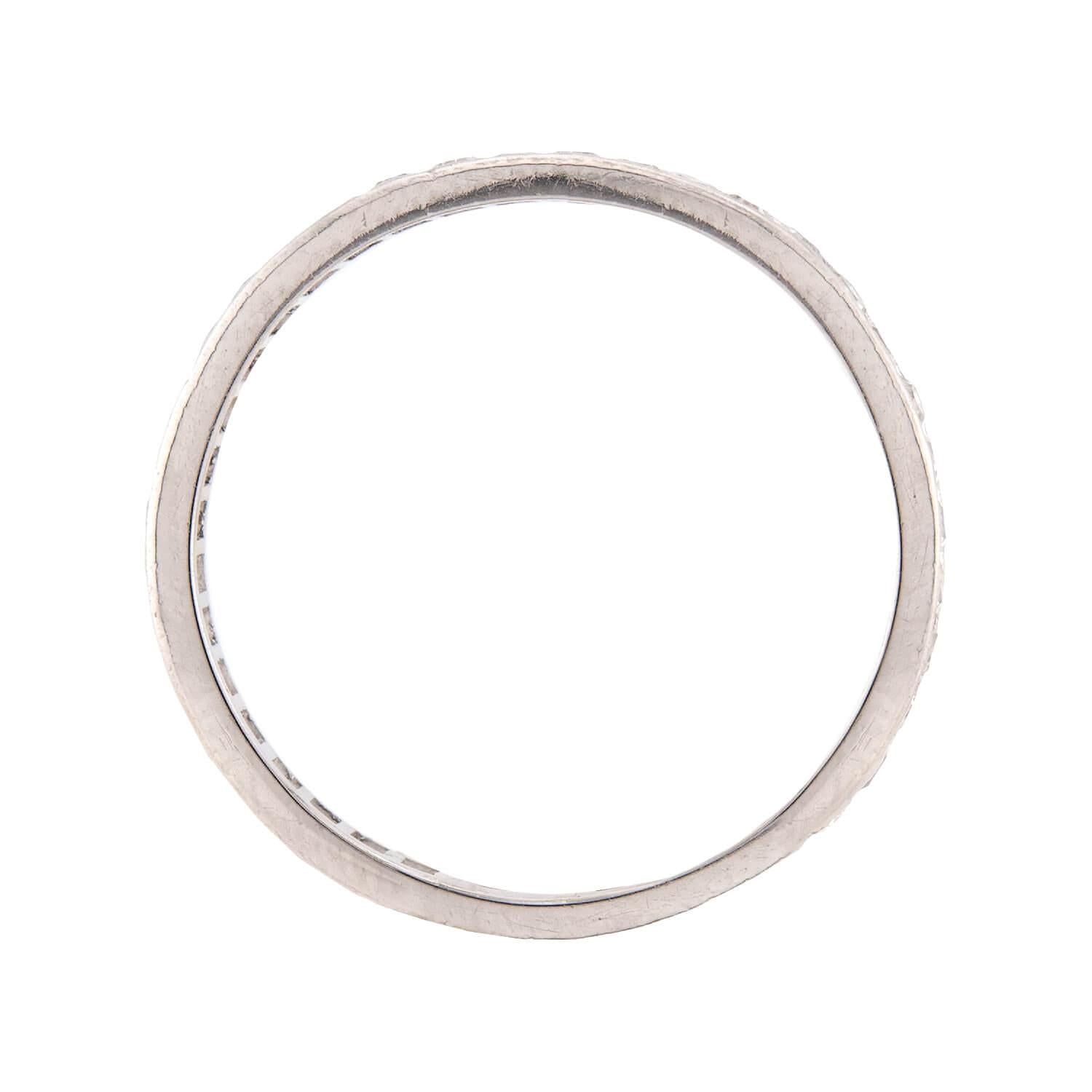 Edwardian Platinum Eternity Band