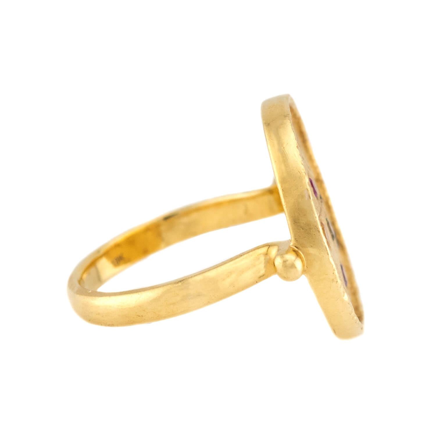 PENNY PREVILLE Estate 18k Sapphire "Galaxy Duster" Ring