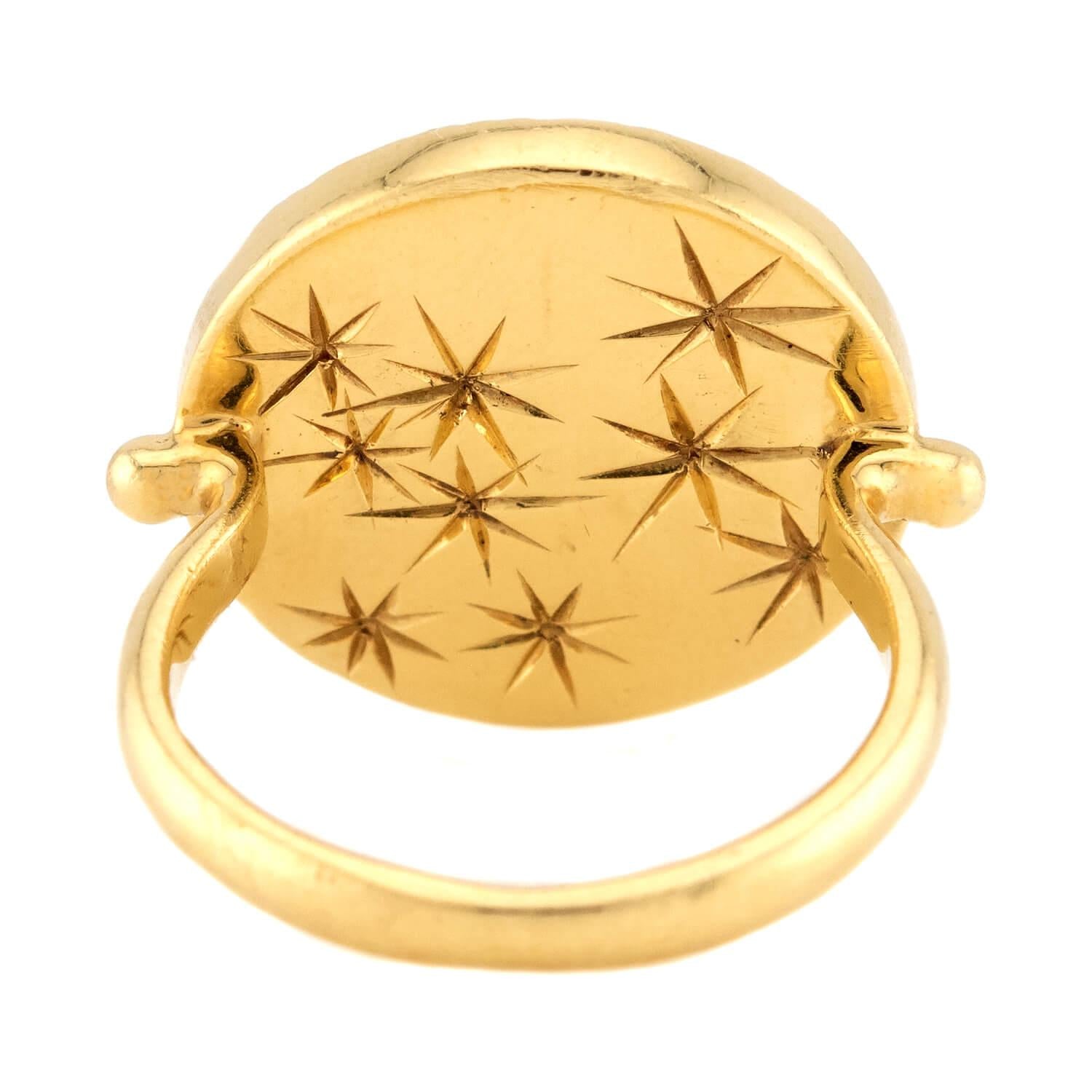 PENNY PREVILLE Estate 18k Sapphire "Galaxy Duster" Ring