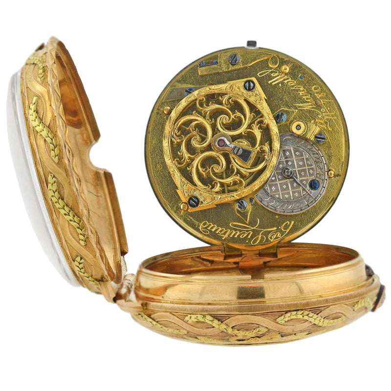 HONNORE LIEUTAUD of MARSEILLE Georgian 18kt Diamond Pocket Watch