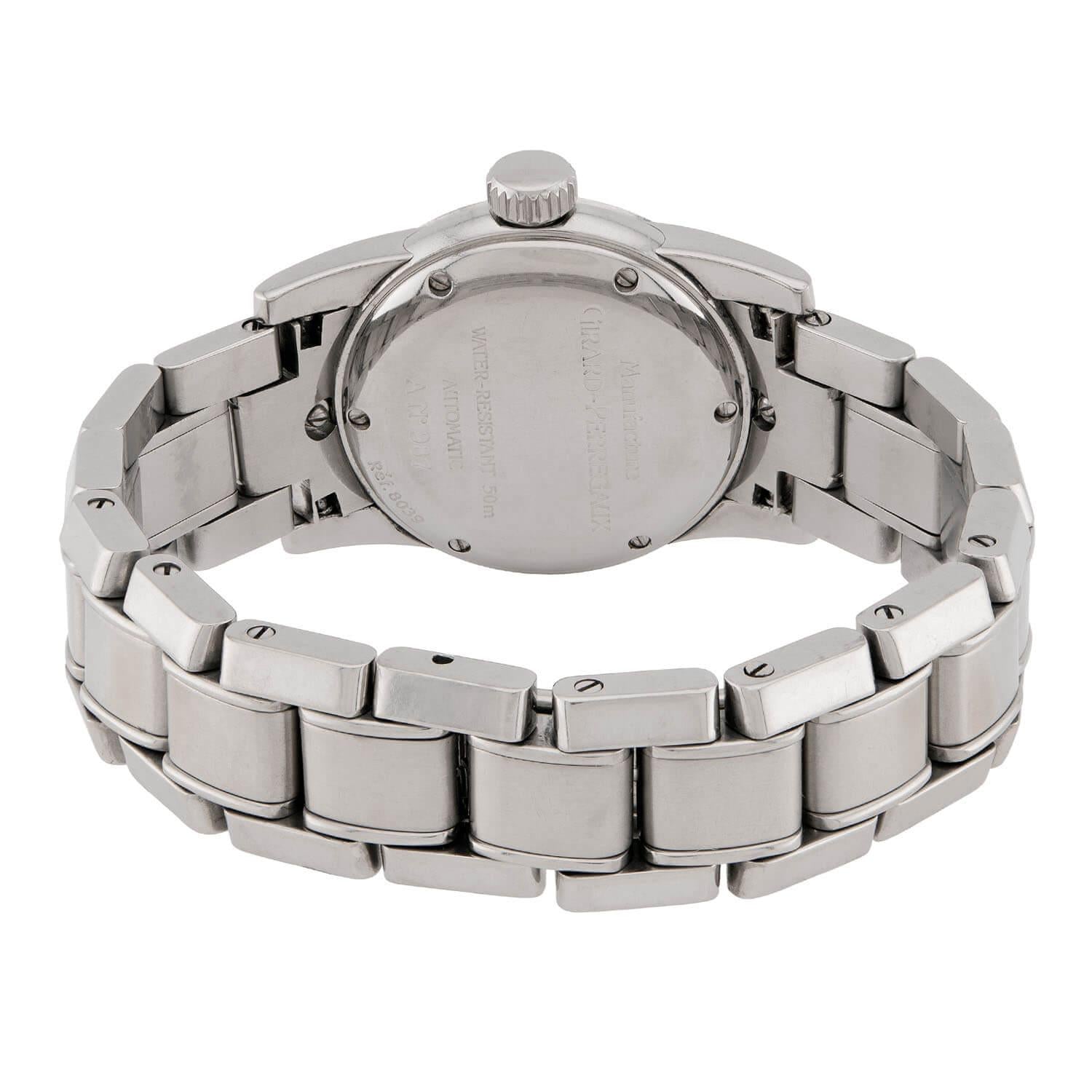 GIRARD-PERREGAUX Estate Stainless Steel Diamond Women's Wristwatch