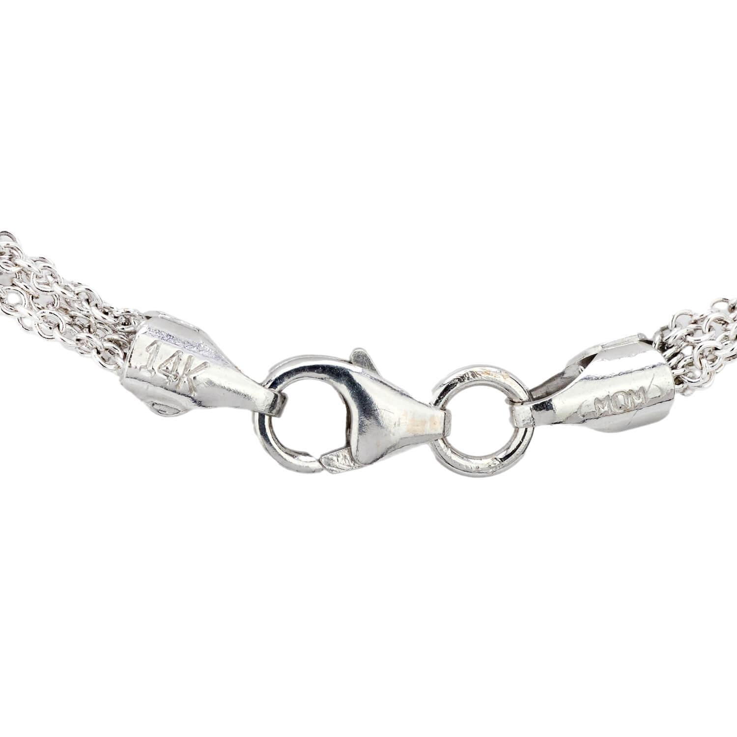 Estate 18k Pearl and Diamond Pendant Necklace