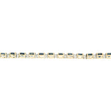 Estate 14k/Platinum Sapphire & Diamond Line Bracelet
