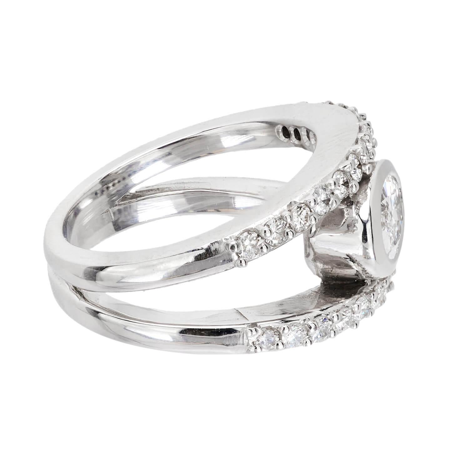 Estate 18k Diamond Engagement Ring .70ct