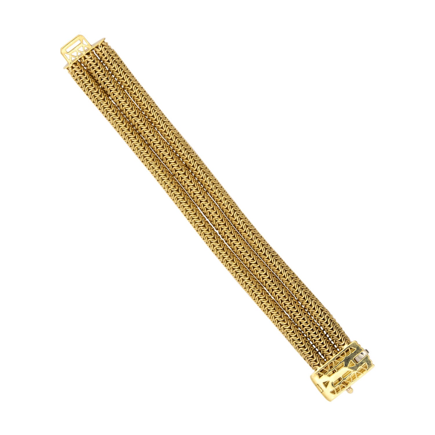 TIFFANY & CO. Estate 18k Three-Strand Bracelet