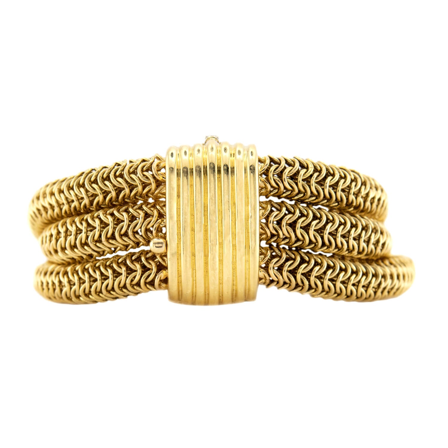 TIFFANY & CO. Estate 18k Three-Strand Bracelet