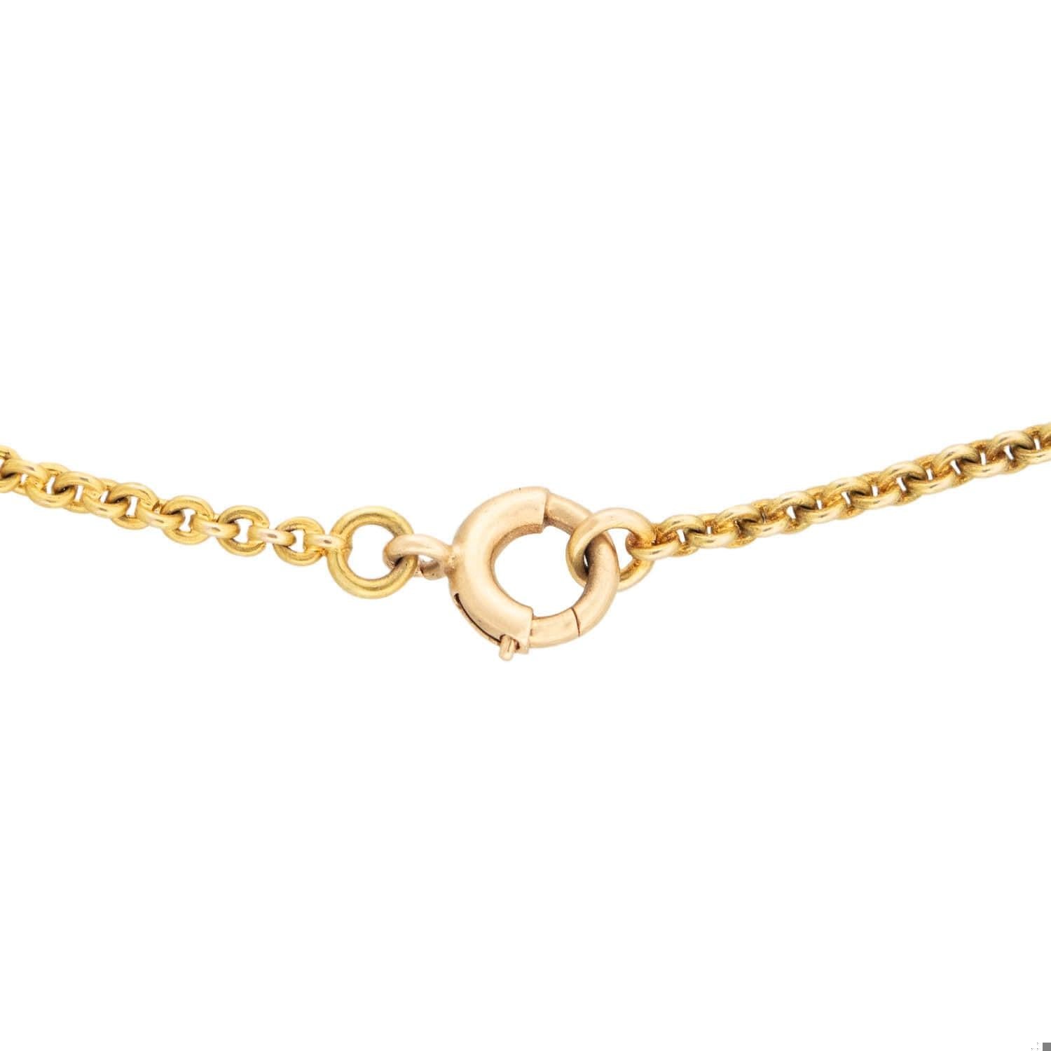 Victorian 14k Amethyst & Pearl Festoon Necklace
