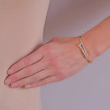 Victorian Style 18kt Diamond Nail Head Bangle Bracelet 2.25ctw