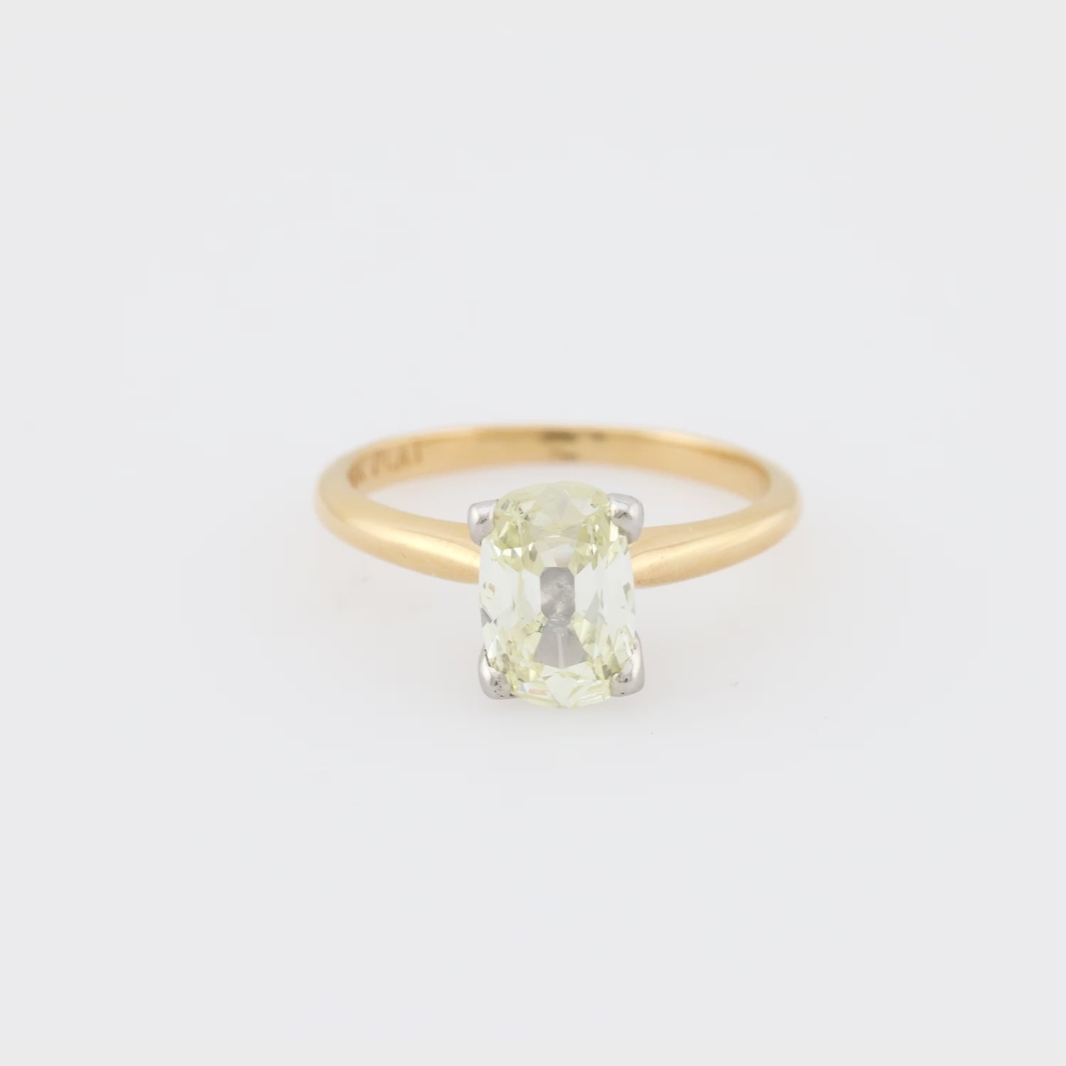 Estate 18k/Platinum Diamond Engagement Ring 1.50ct