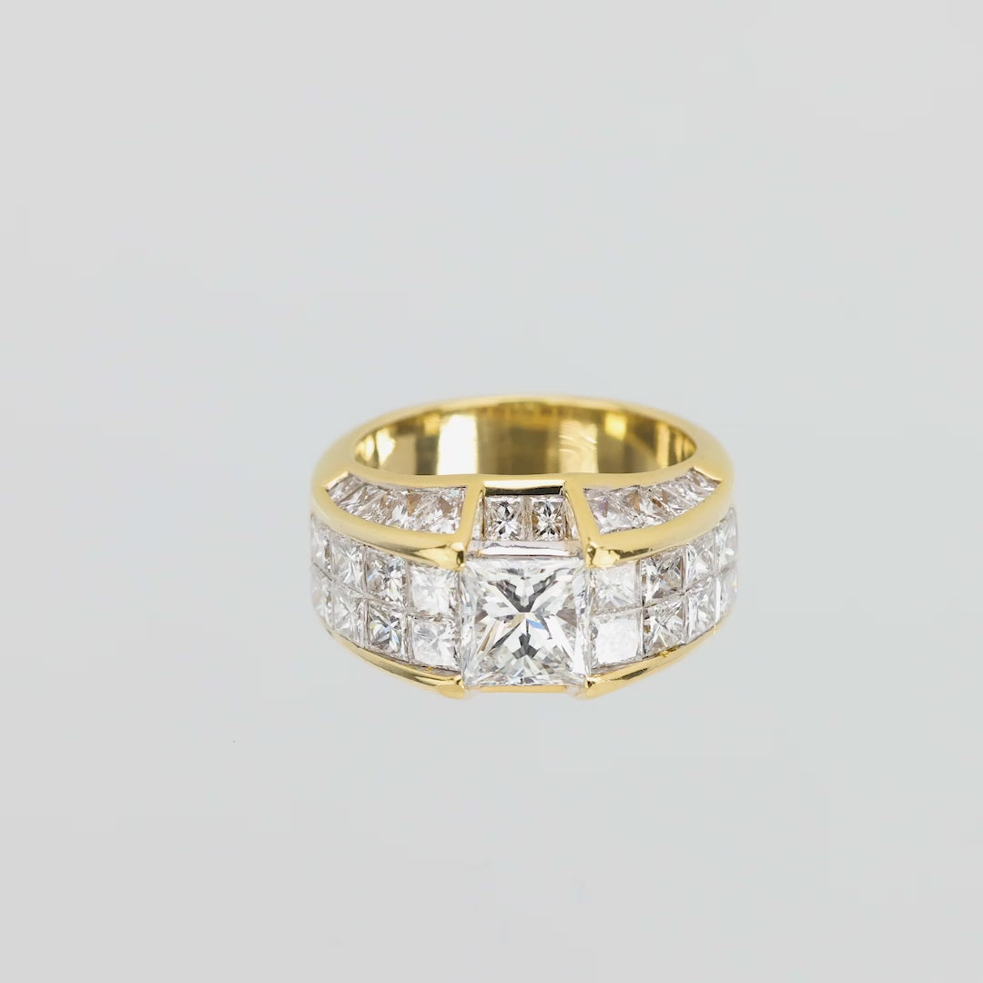 Estate 18k Diamond Statement Ring
